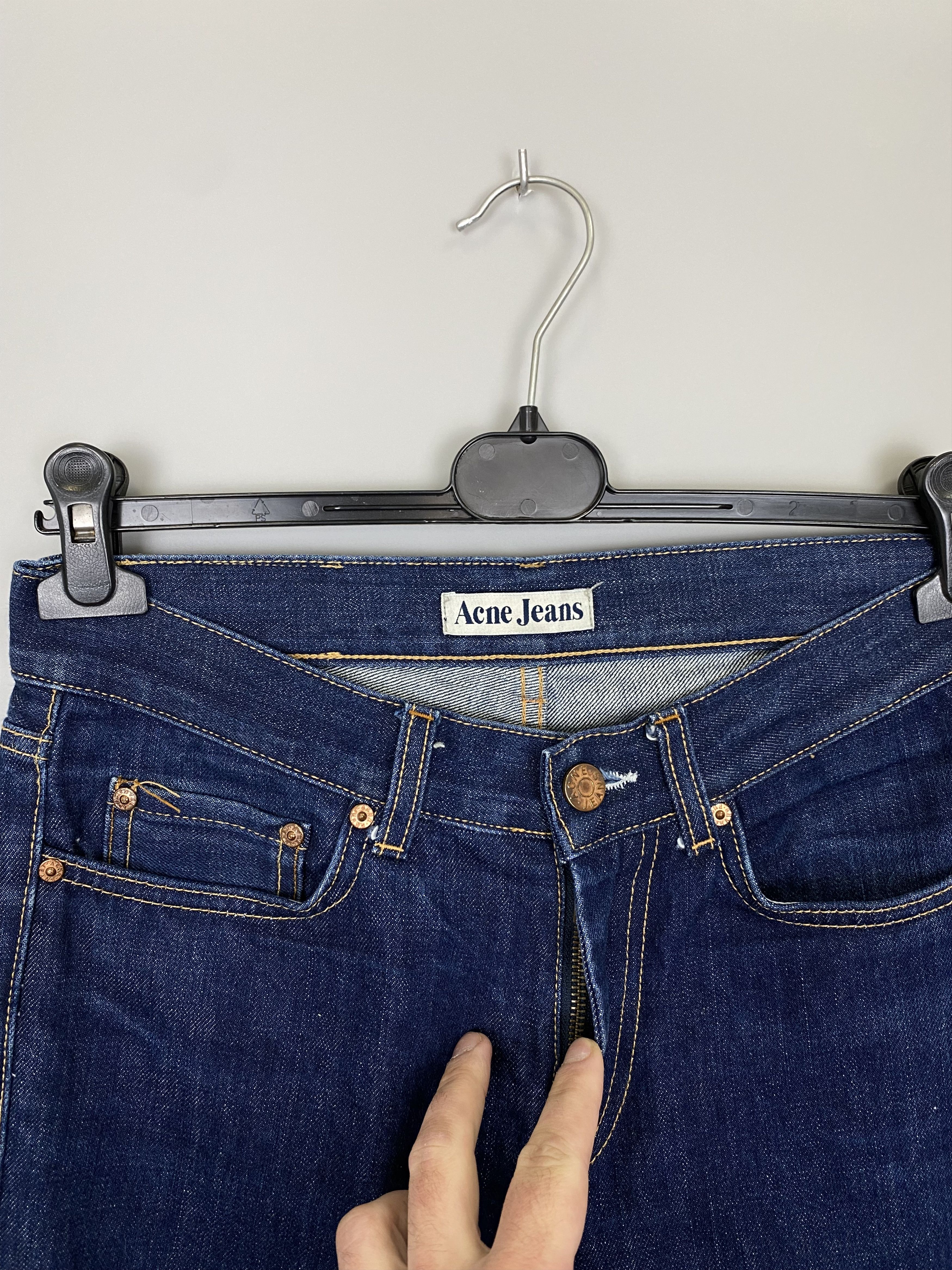 Acne Studios ACNE Jeans Mic Another Raw Leather Patch W29 L32 Size US 29 - 5 Thumbnail