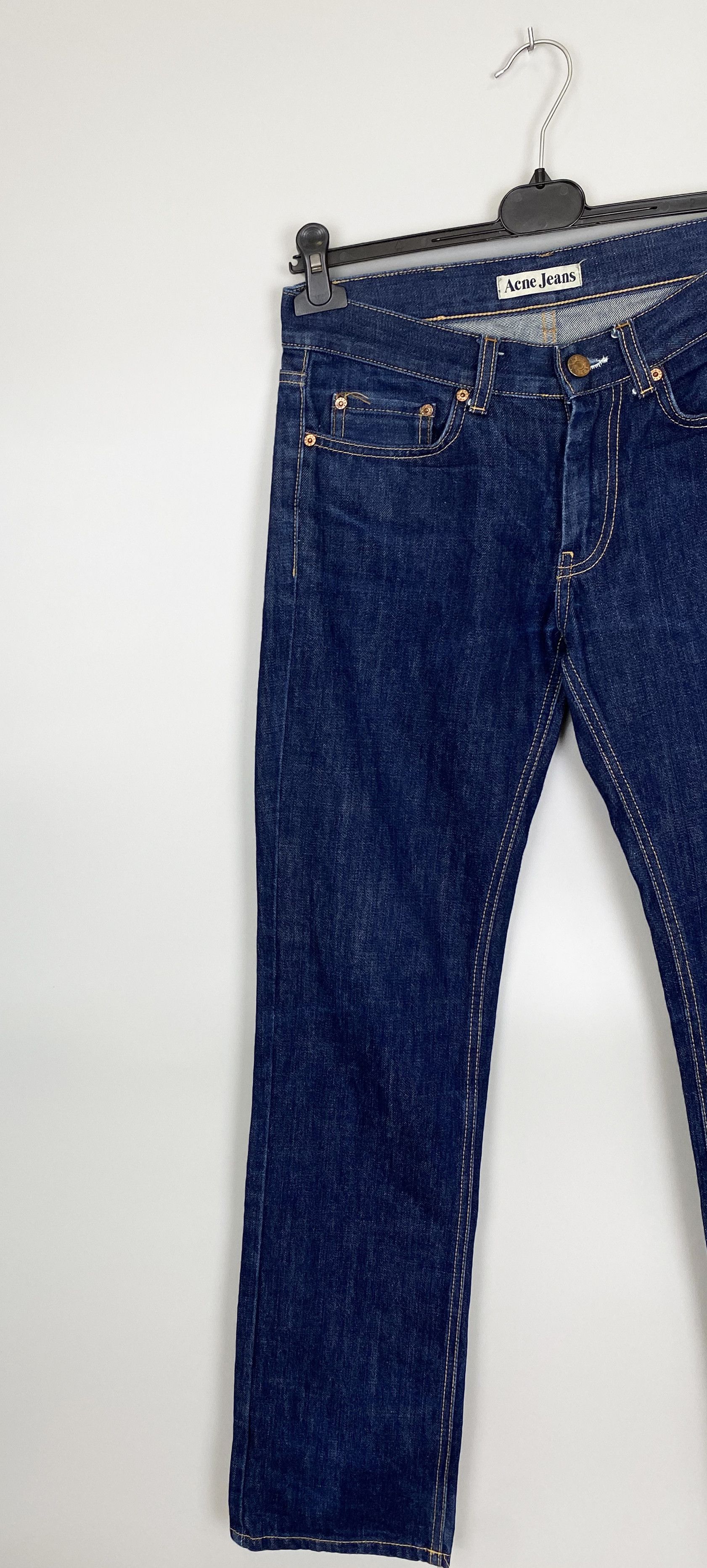Acne Studios ACNE Jeans Mic Another Raw Leather Patch W29 L32 Size US 29 - 2 Thumbnail