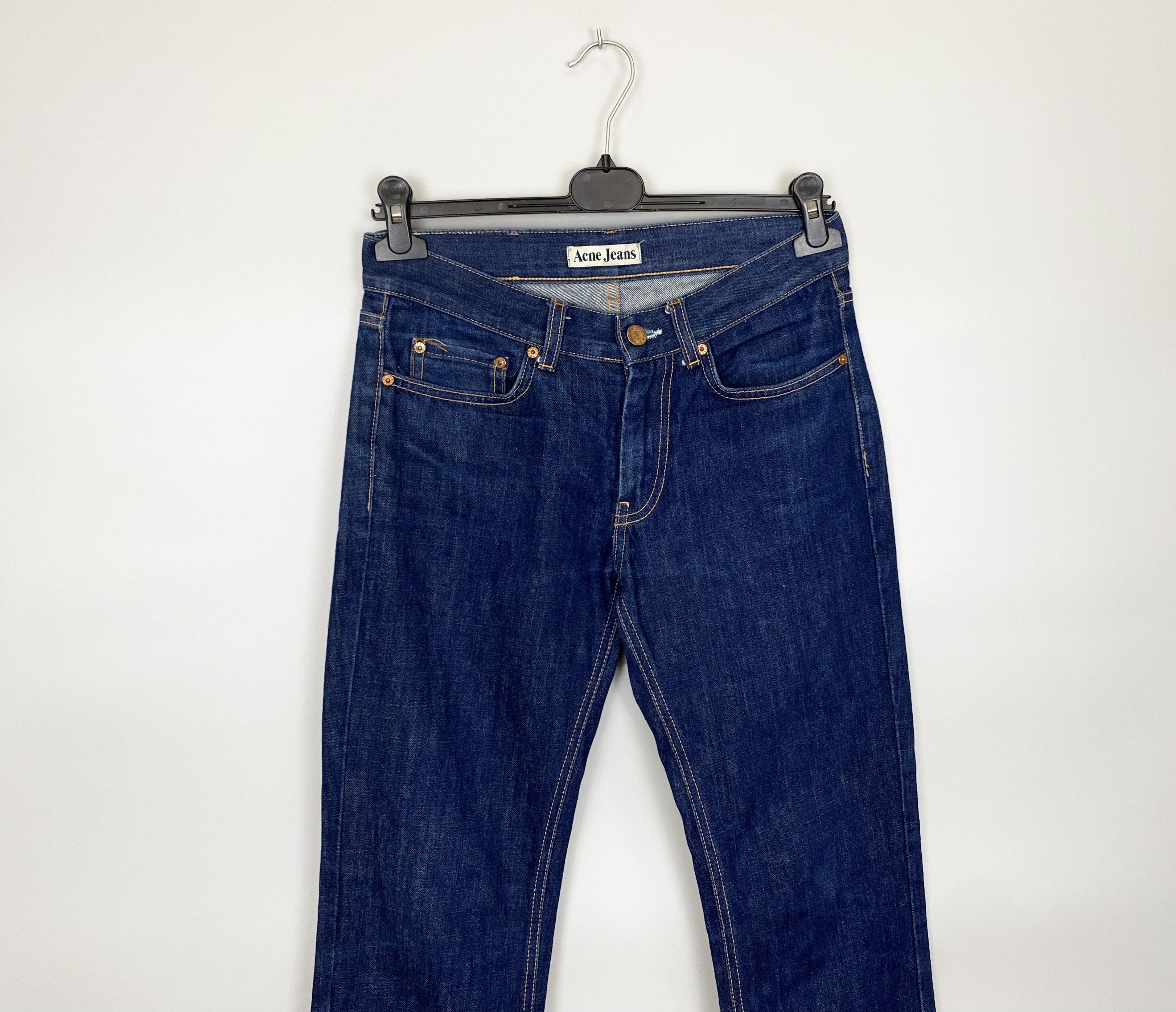 Acne Studios ACNE Jeans Mic Another Raw Leather Patch W29 L32 Size US 29 - 4 Thumbnail