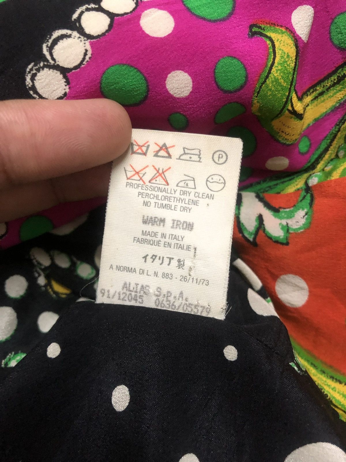 Versace Jeans Couture Rare 90s Vintage GIANNI VERSACE COUTURE Pop Art Silk Printed Size XS / US 0-2 / IT 36-38 - 10 Thumbnail