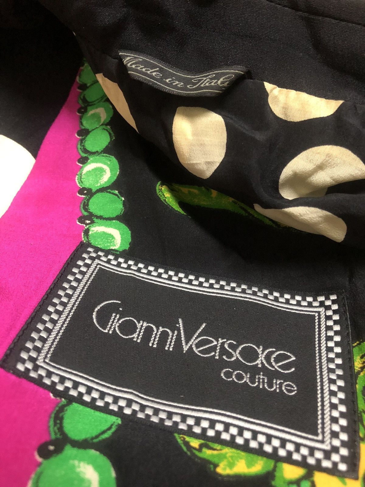 Versace Jeans Couture Rare 90s Vintage GIANNI VERSACE COUTURE Pop Art Silk Printed Size XS / US 0-2 / IT 36-38 - 8 Thumbnail