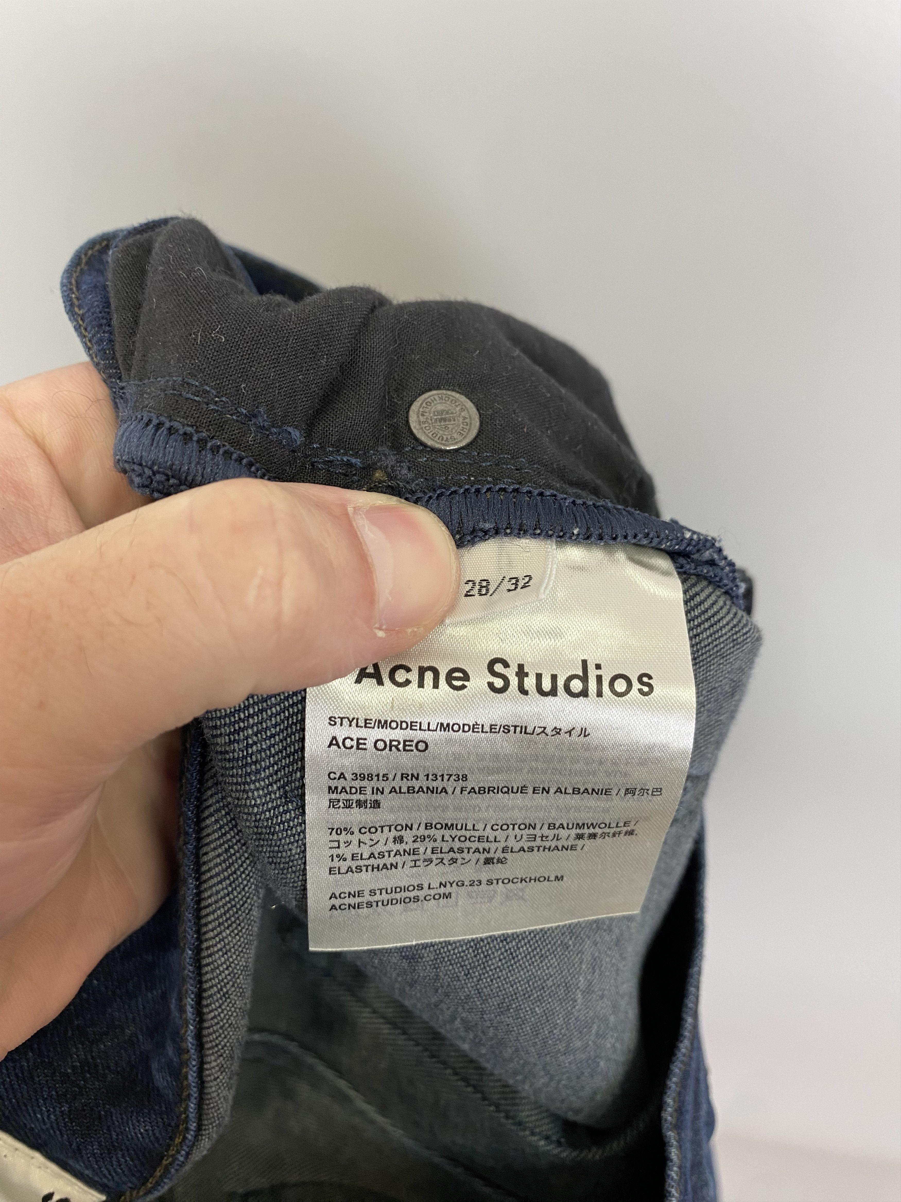 Acne Studios Acne Studios Ace Oreo Denim Jeans W28 L32 Size US 28 / EU 44 - 8 Thumbnail