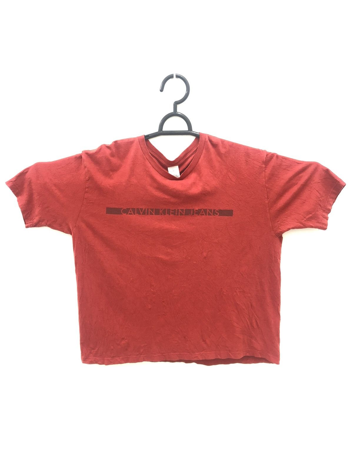 Calvin Klein Rare 90s Vintage CALVIN KLEIN JEANS CK Spell Out Shirt Size US XL / EU 56 / 4 - 1 Thumbnail