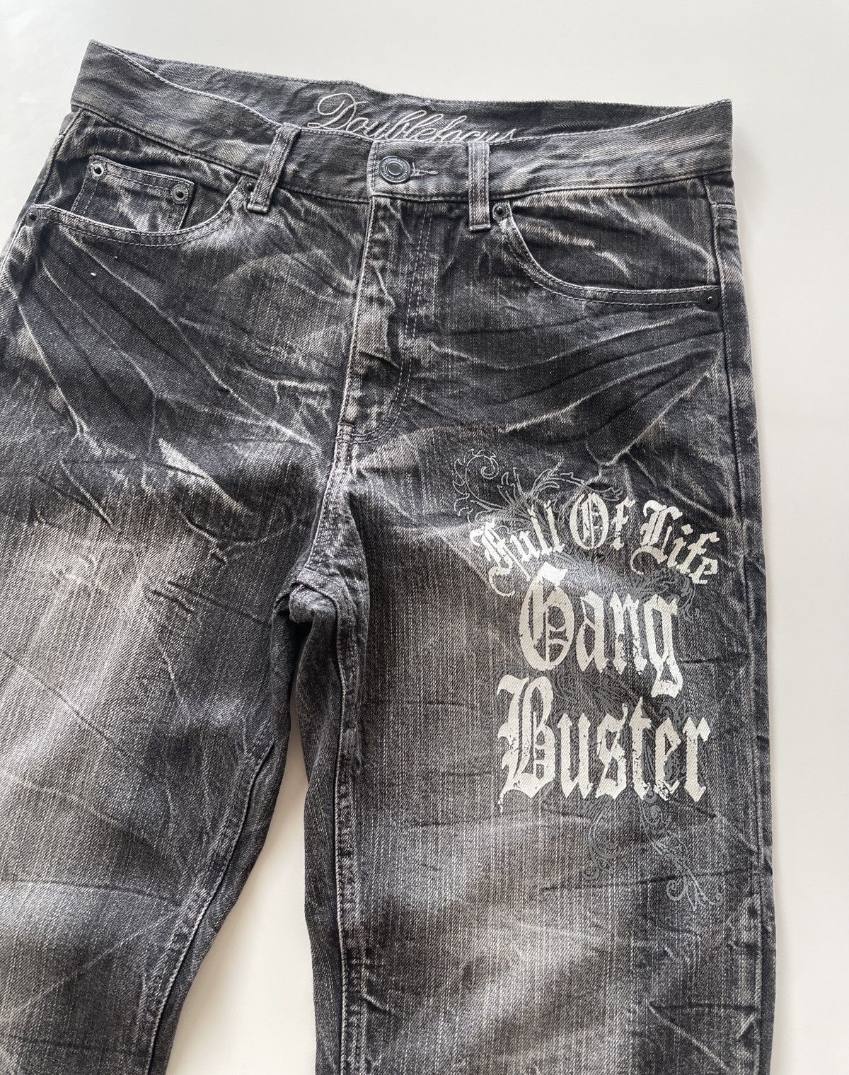Japanese Brand Double Focus Streetfashion Rusty Denim Size US 31 - 5 Thumbnail