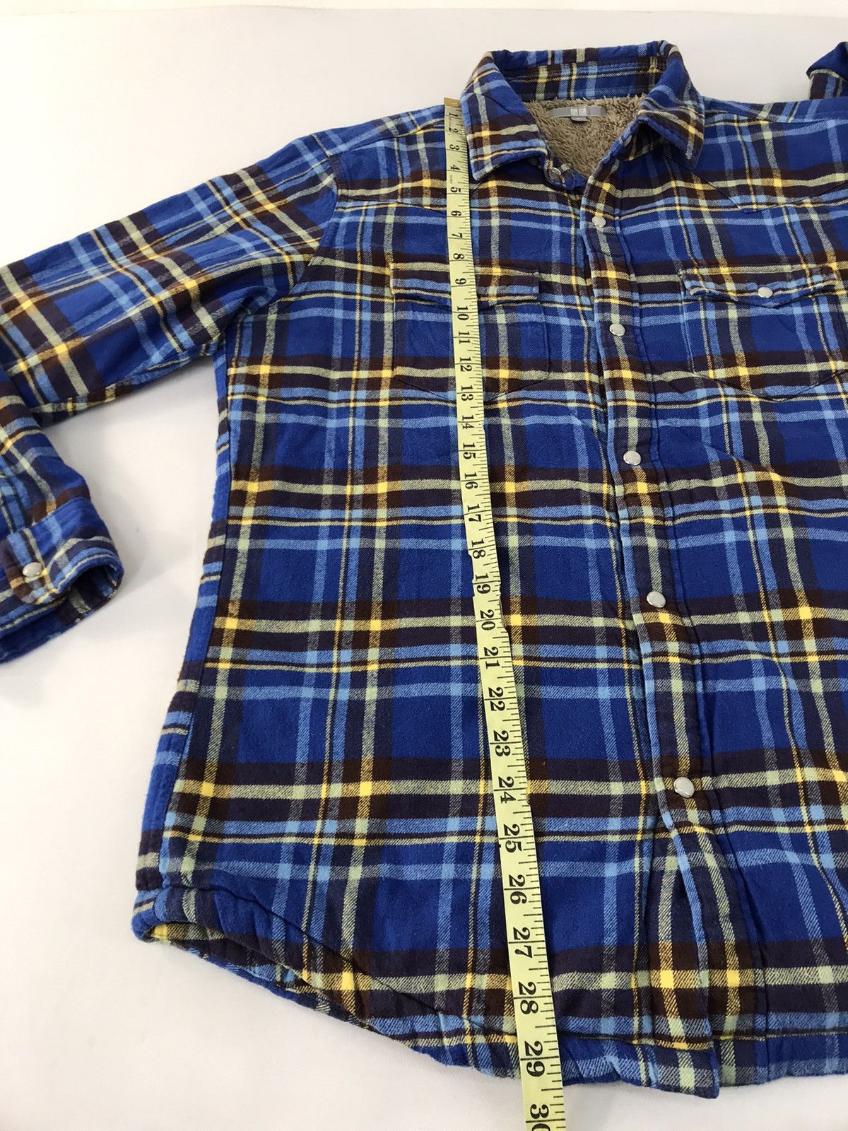 Flannel Japanese Brand Wool Padded Jacket Sherpa Inner Button Down Size US L / EU 52-54 / 3 - 10 Thumbnail