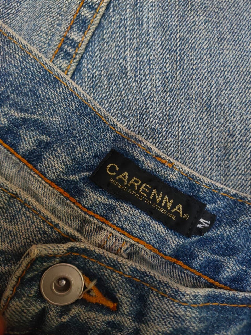 Japanese Brand Carenna cargo Front Pocket Denim Size US 33 - 5 Thumbnail