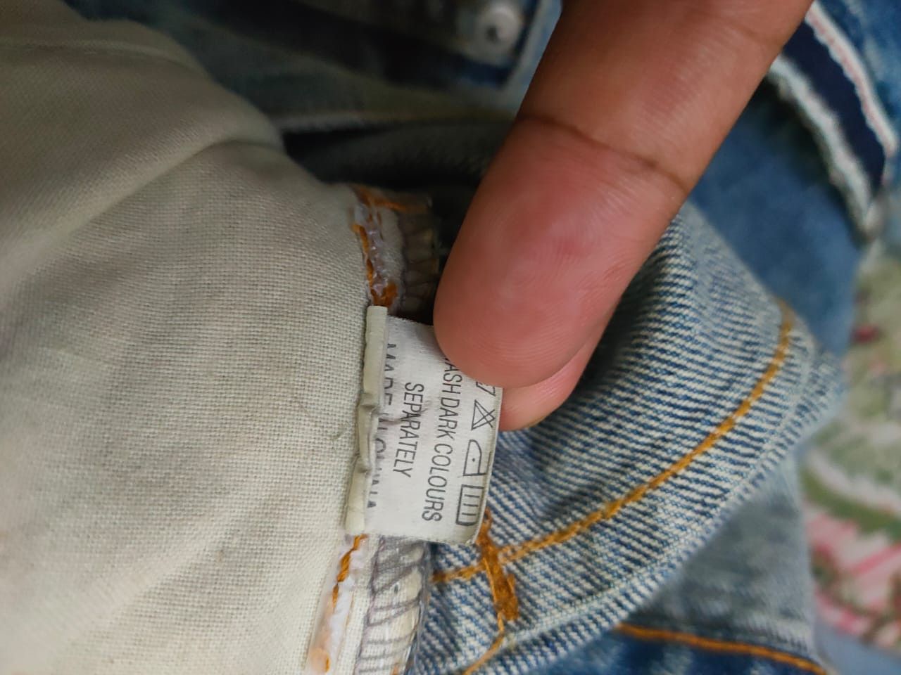 Japanese Brand Carenna cargo Front Pocket Denim Size US 33 - 6 Thumbnail