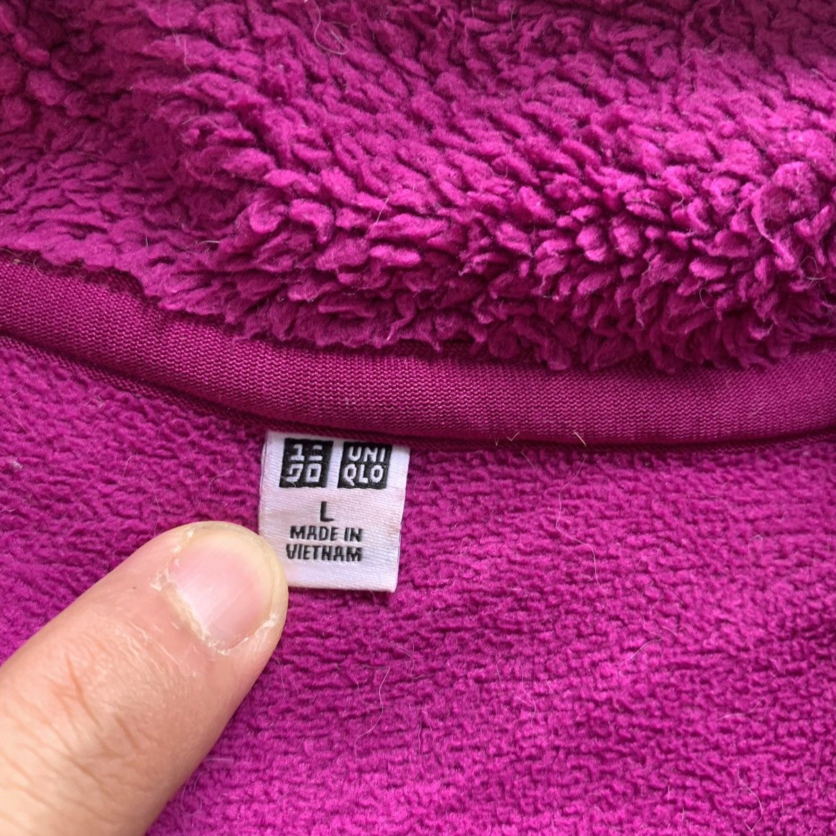 Japanese Brand Uniqlo purple fleece light jacket Size L / US 10 / IT 46 - 9 Thumbnail