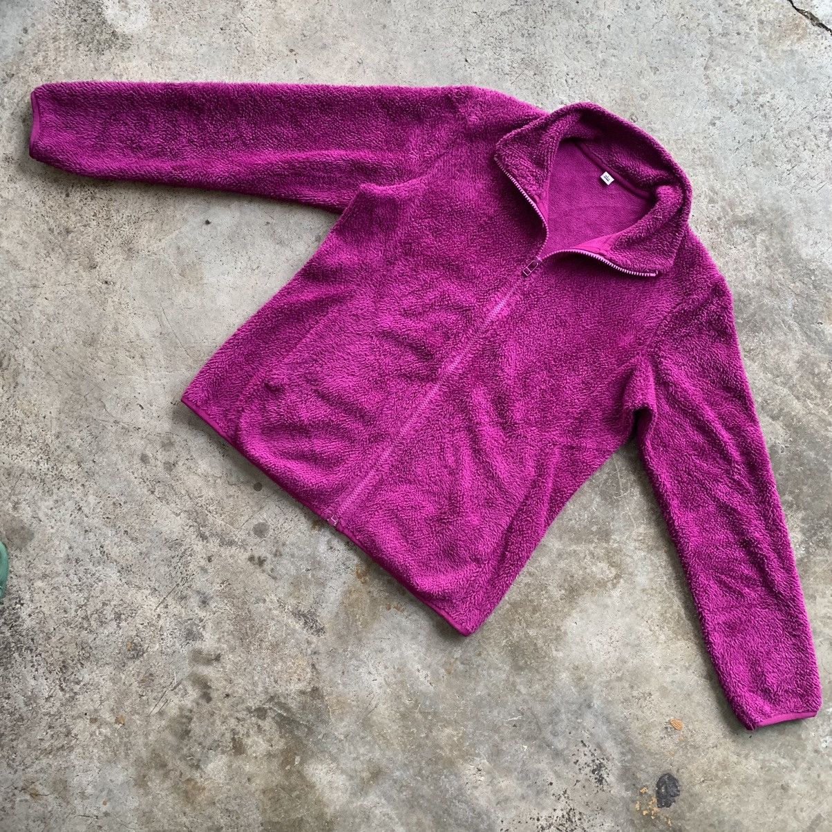 Japanese Brand Uniqlo purple fleece light jacket Size L / US 10 / IT 46 - 6 Thumbnail