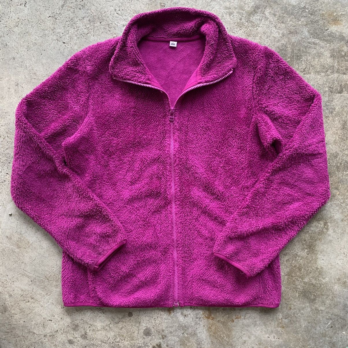 Japanese Brand Uniqlo purple fleece light jacket Size L / US 10 / IT 46 - 1 Thumbnail