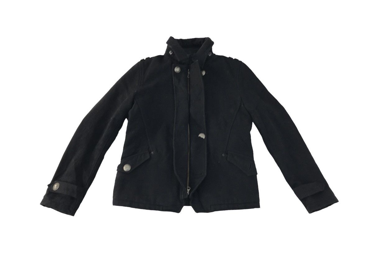 Japanese Brand × PPFM PPFM Biker Rider Punk Zip Up Short Pea Coat Jacket R183j Size M / US 6-8 / IT 42-44 - 1 Thumbnail