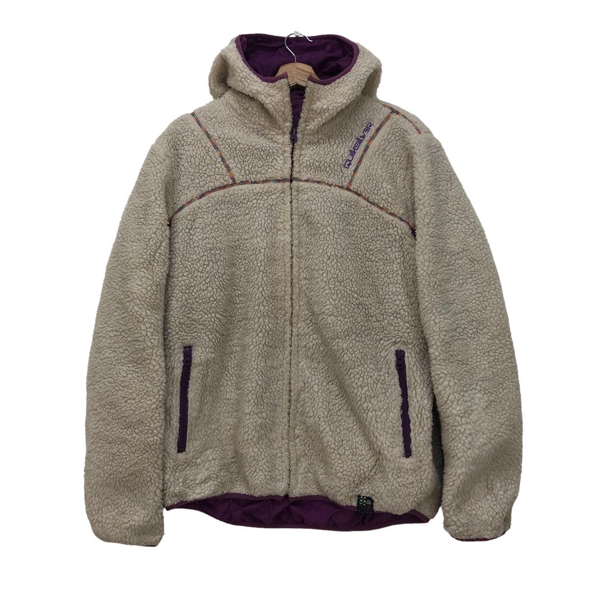 Quiksilver 🔥Vintage Quilksilver Deep Pile Reversible Hybrid Jacket Size US M / EU 48-50 / 2 - 2 Thumbnail