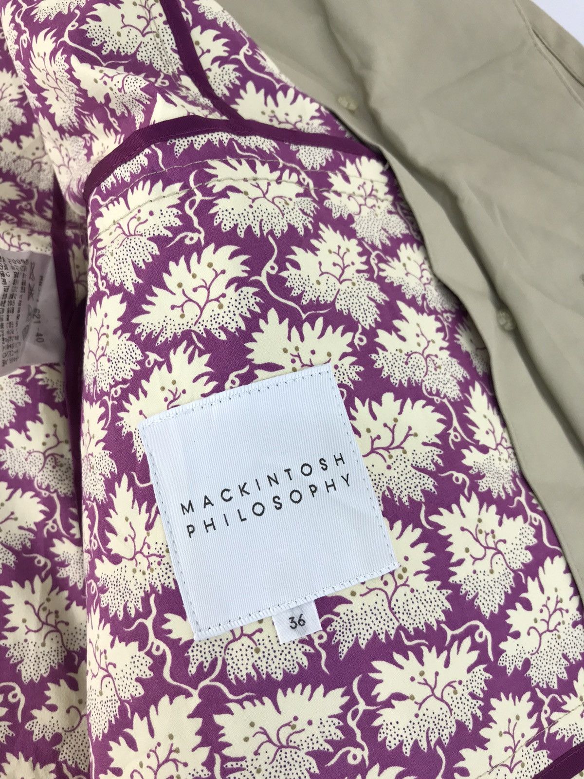 Designer × Mackintosh Mackintosh Philosophy Trench Coat Peacoat Double Breasted Size XS / US 0-2 / IT 36-38 - 7 Thumbnail