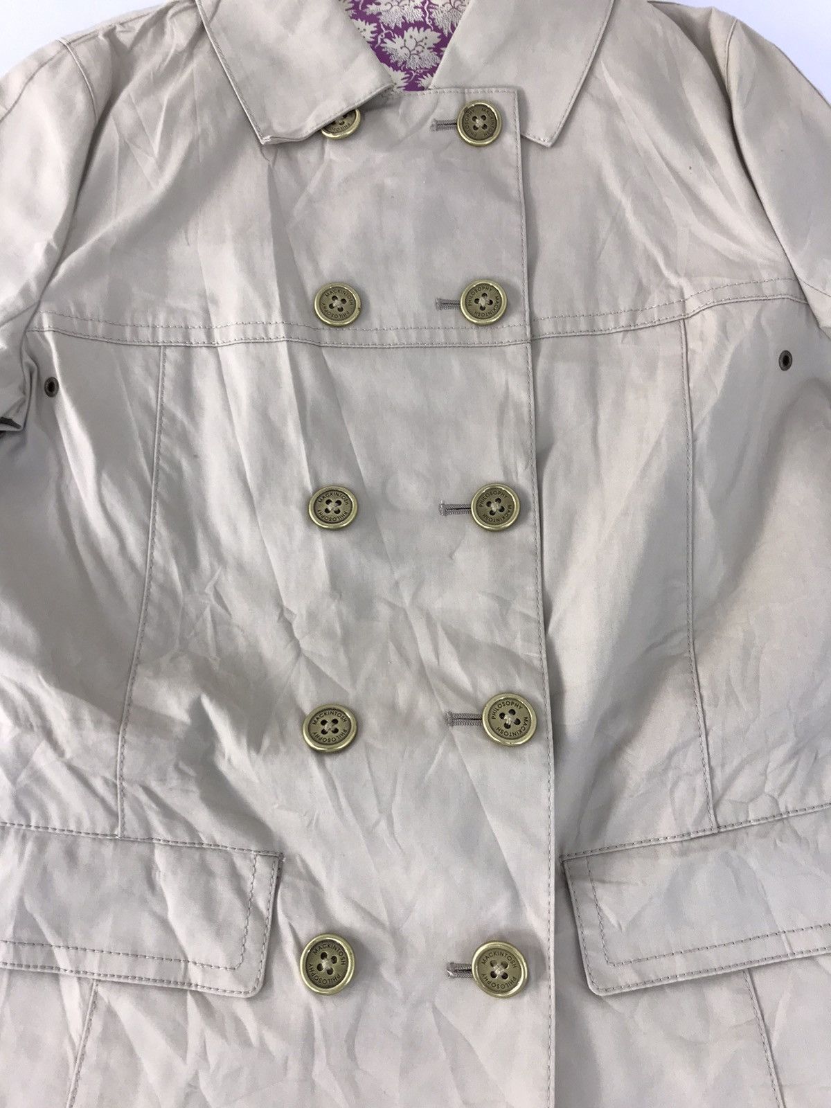 Designer × Mackintosh Mackintosh Philosophy Trench Coat Peacoat Double Breasted Size XS / US 0-2 / IT 36-38 - 4 Thumbnail