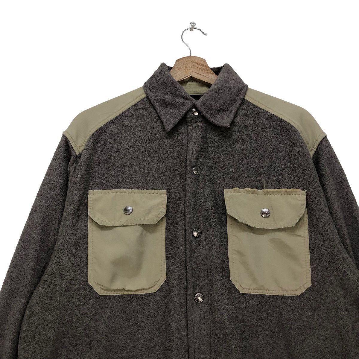 Donna Karan Vintage Donna Karan Dkny Double Pocket Fleece Jacket Size US L / EU 52-54 / 3 - 3 Thumbnail