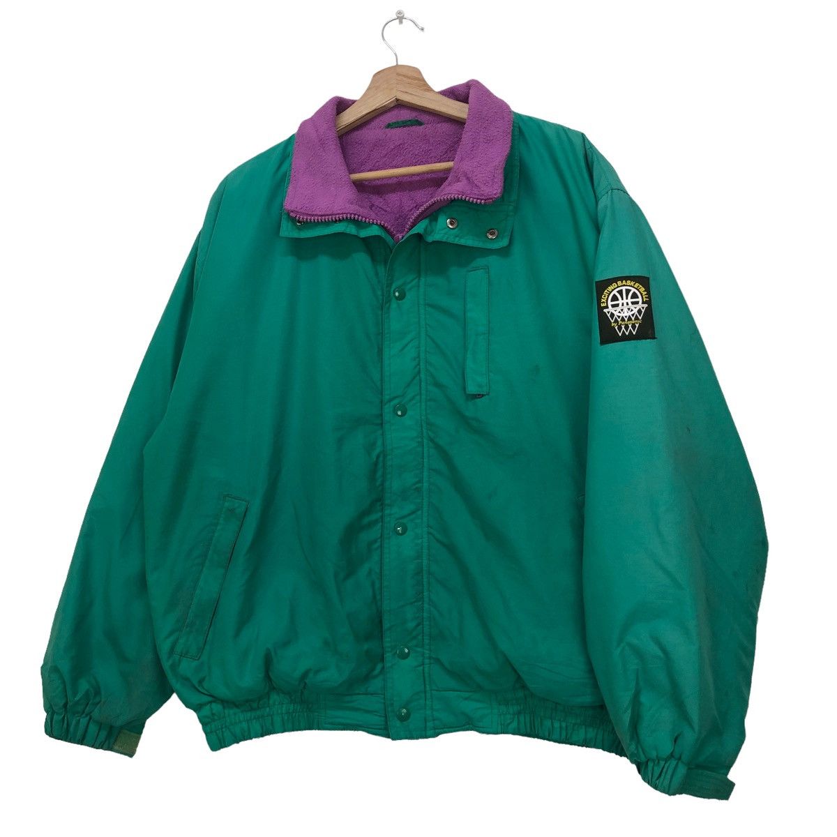 Japanese Brand Rare!!!Vintage NBA Bomber Panasonic Basketball Jacket Size US L / EU 52-54 / 3 - 2 Thumbnail