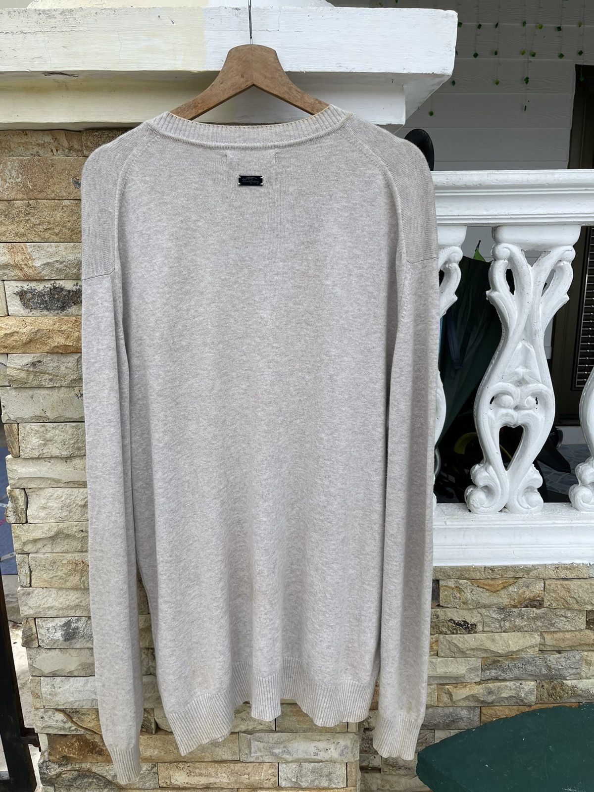 Aran Isles Knitwear × Burberry × Vintage Last Drop🔥Rare🔥THOMAS BURBERRY Sweet Knit Shirt Size US XL / EU 56 / 4 - 4 Thumbnail