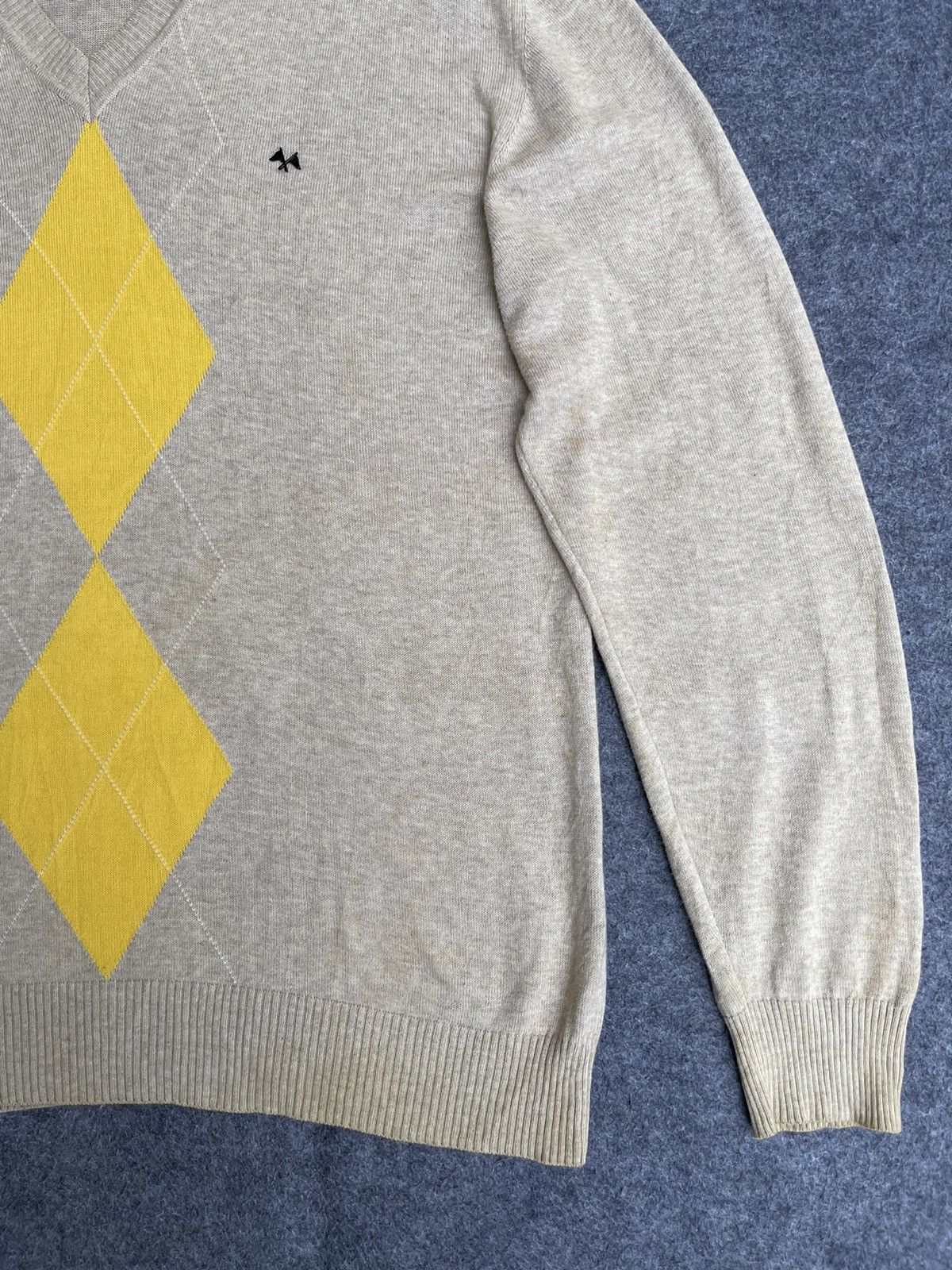 Aran Isles Knitwear × Burberry × Vintage Last Drop🔥Rare🔥THOMAS BURBERRY Sweet Knit Shirt Size US XL / EU 56 / 4 - 12 Thumbnail