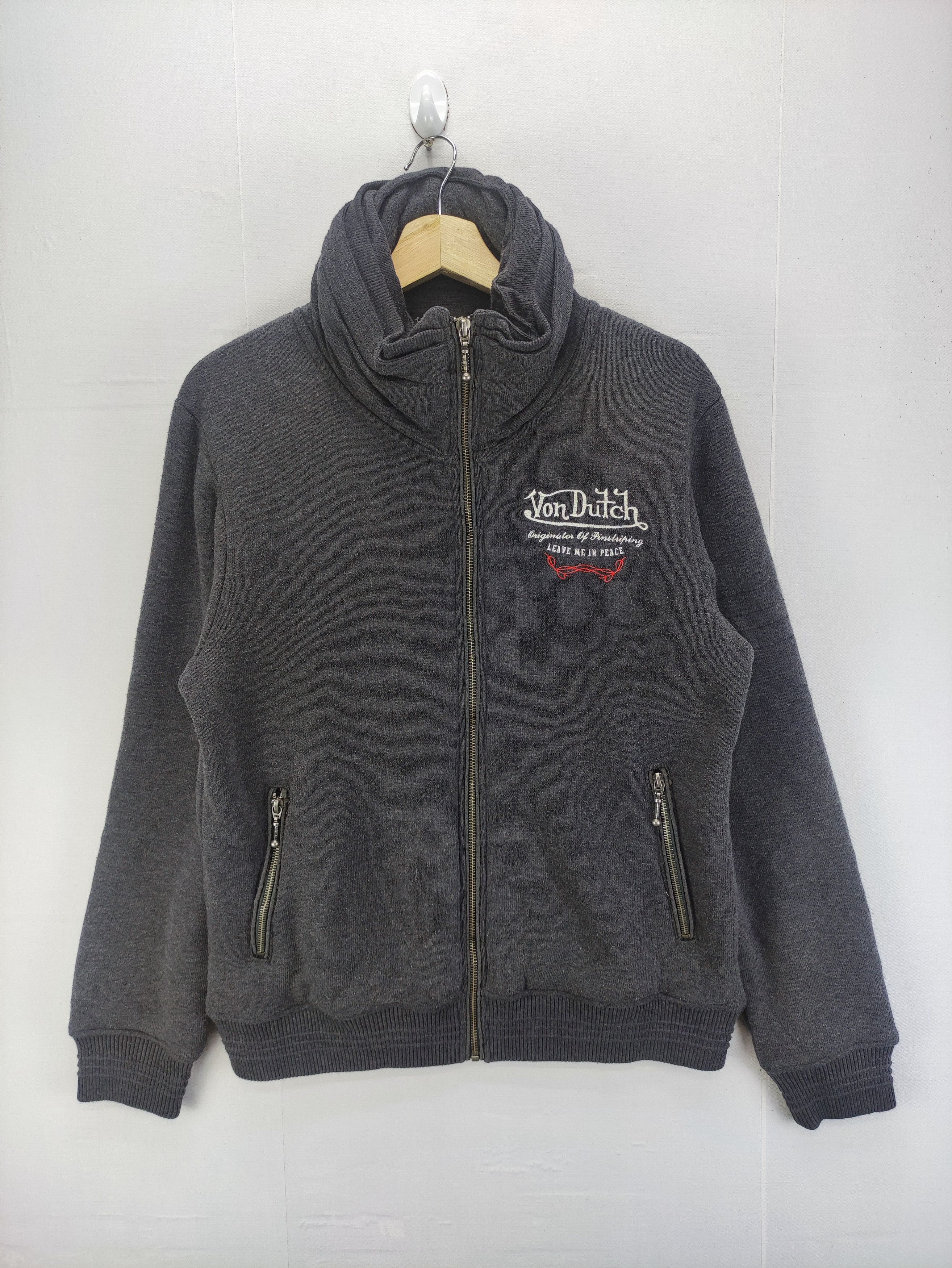 Von Dutch Vintage Von Dutch Zipper Jacket Lining Fleece Hoodie Size US M / EU 48-50 / 2 - 1 Thumbnail