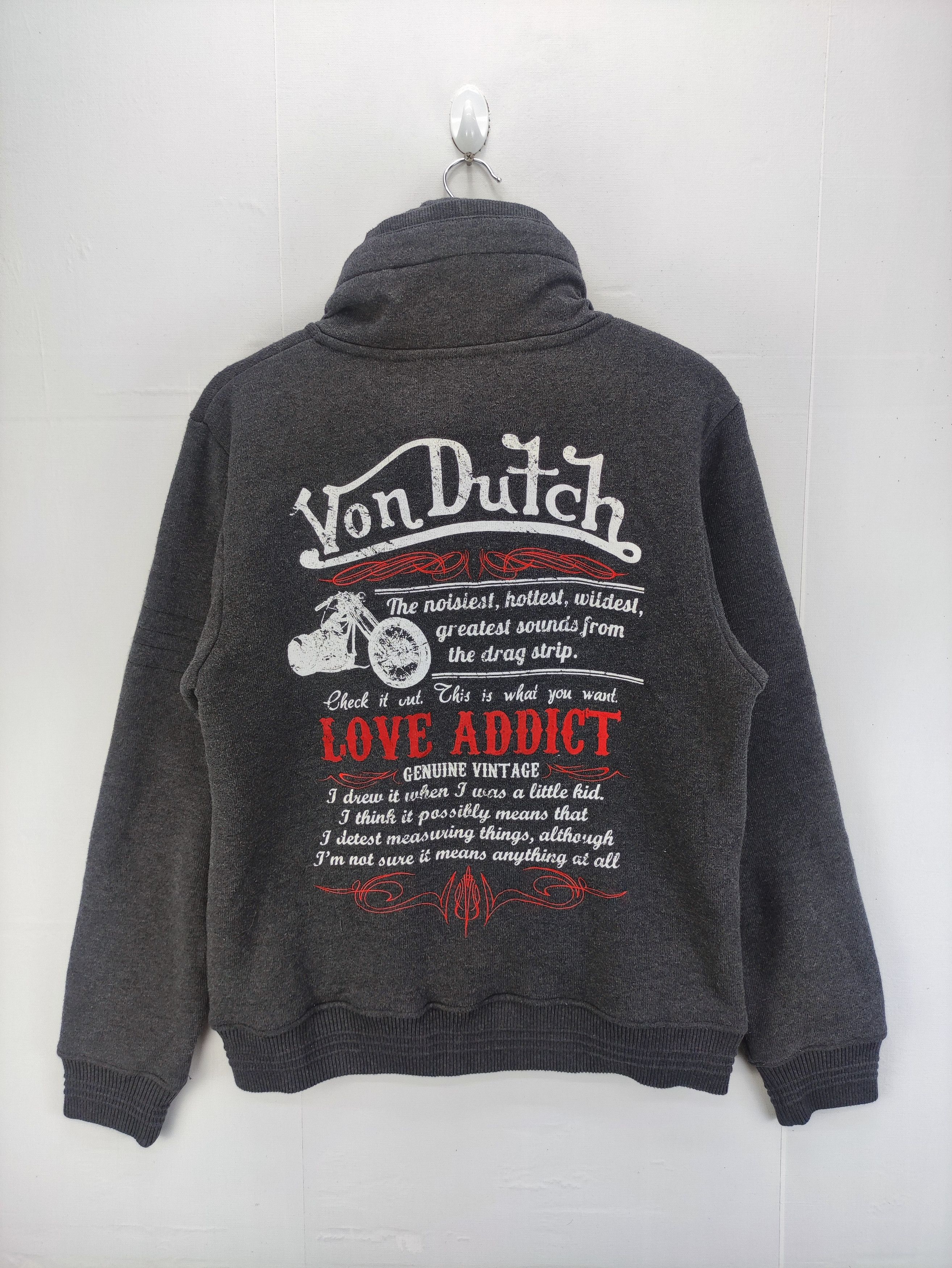 Von Dutch Vintage Von Dutch Zipper Jacket Lining Fleece Hoodie Size US M / EU 48-50 / 2 - 8 Thumbnail