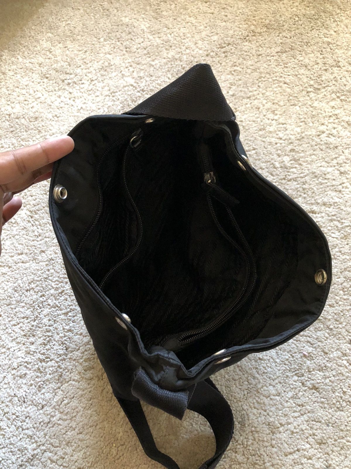 Prada Prada Black Nylon Sling Bag Size ONE SIZE - 8 Thumbnail