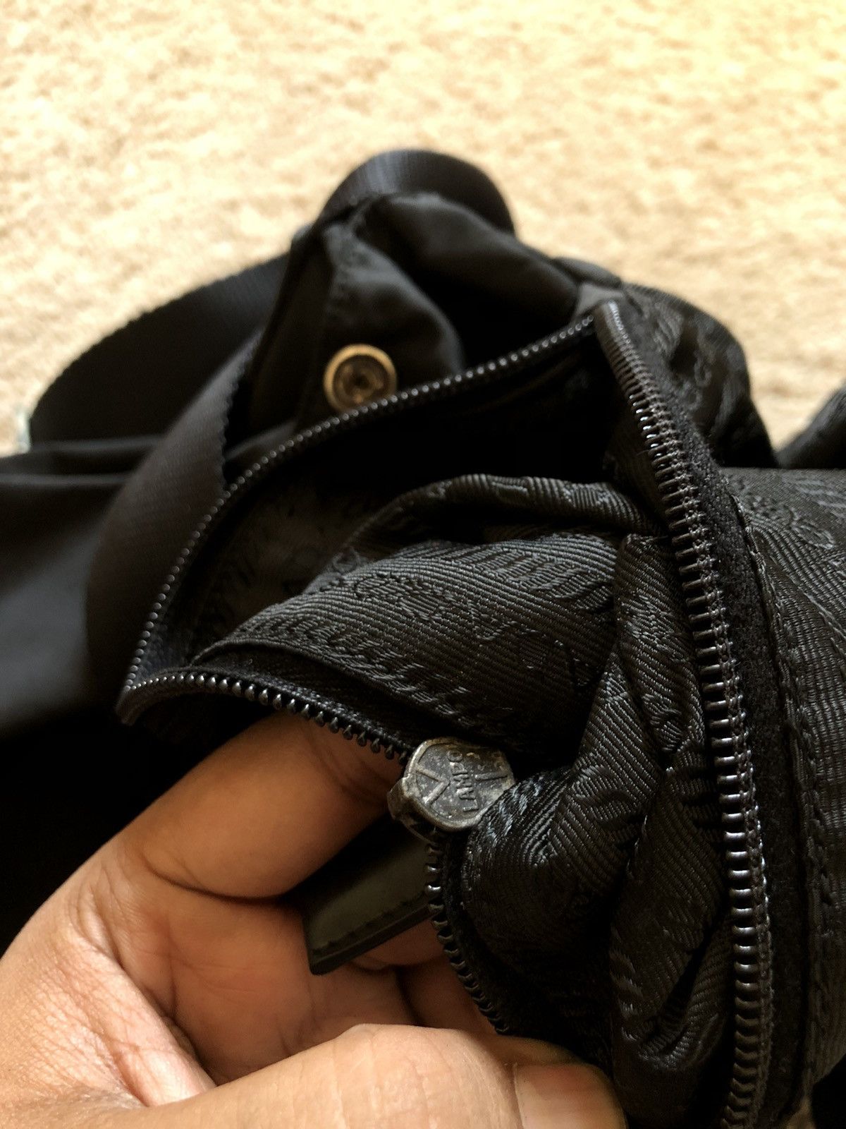 Prada Prada Black Nylon Sling Bag Size ONE SIZE - 10 Thumbnail