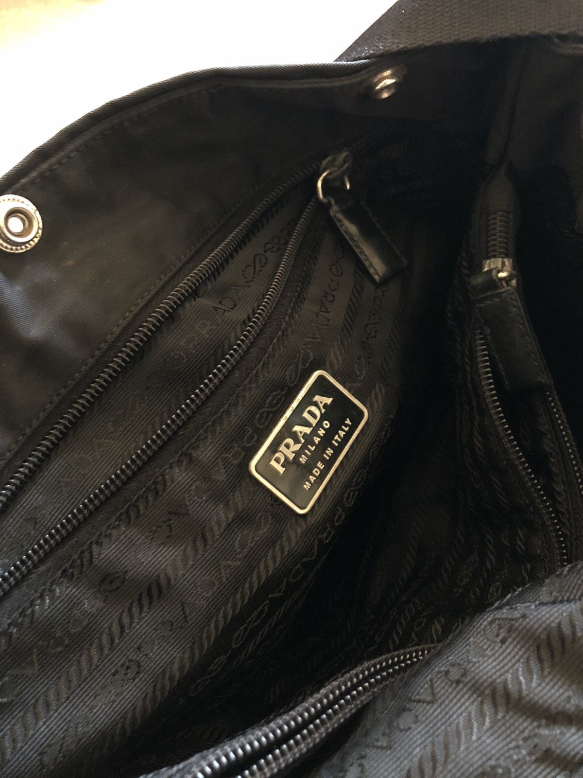 Prada Prada Black Nylon Sling Bag Size ONE SIZE - 9 Thumbnail