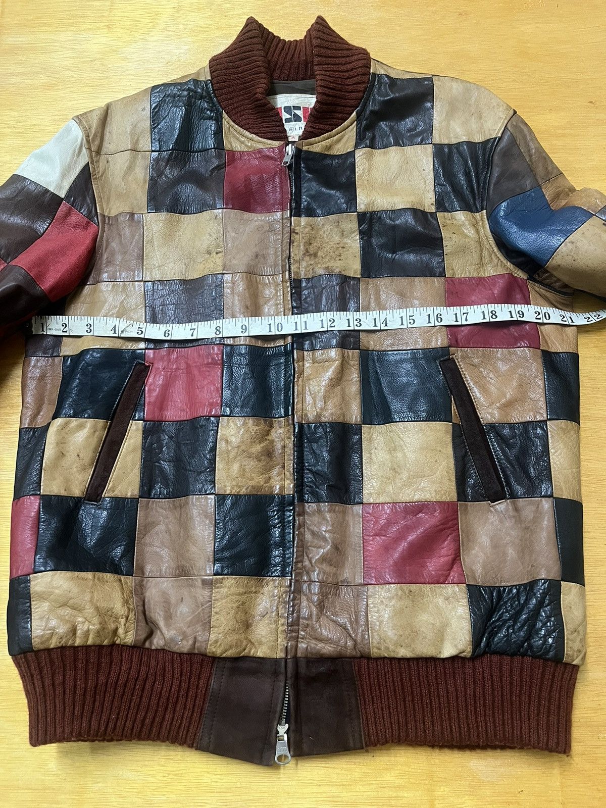 Vintage Vintage USE ORIGINAL Multicolour Patchwork Genuine Leather Size US M / EU 48-50 / 2 - 15 Thumbnail