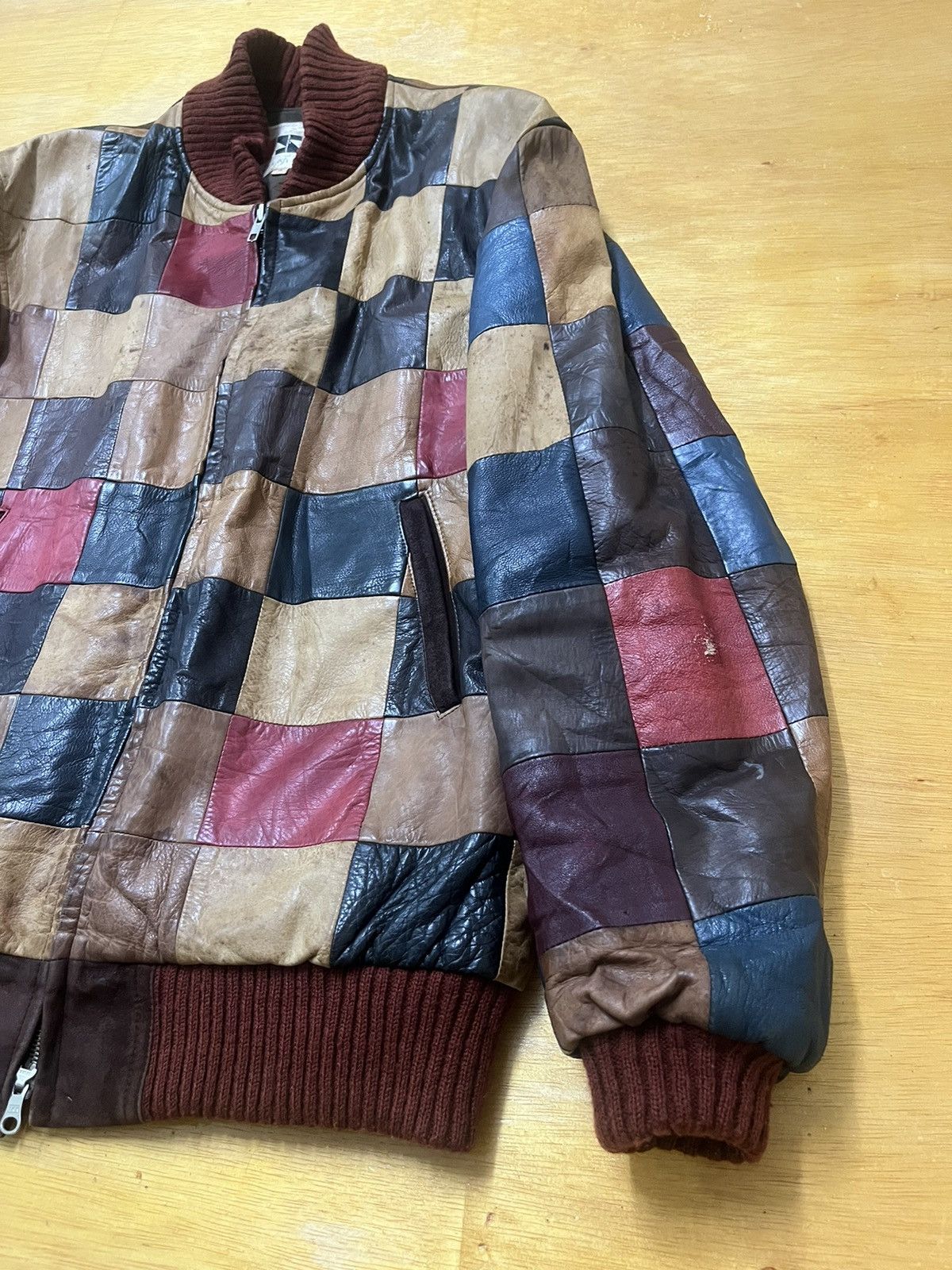 Vintage Vintage USE ORIGINAL Multicolour Patchwork Genuine Leather Size US M / EU 48-50 / 2 - 4 Thumbnail