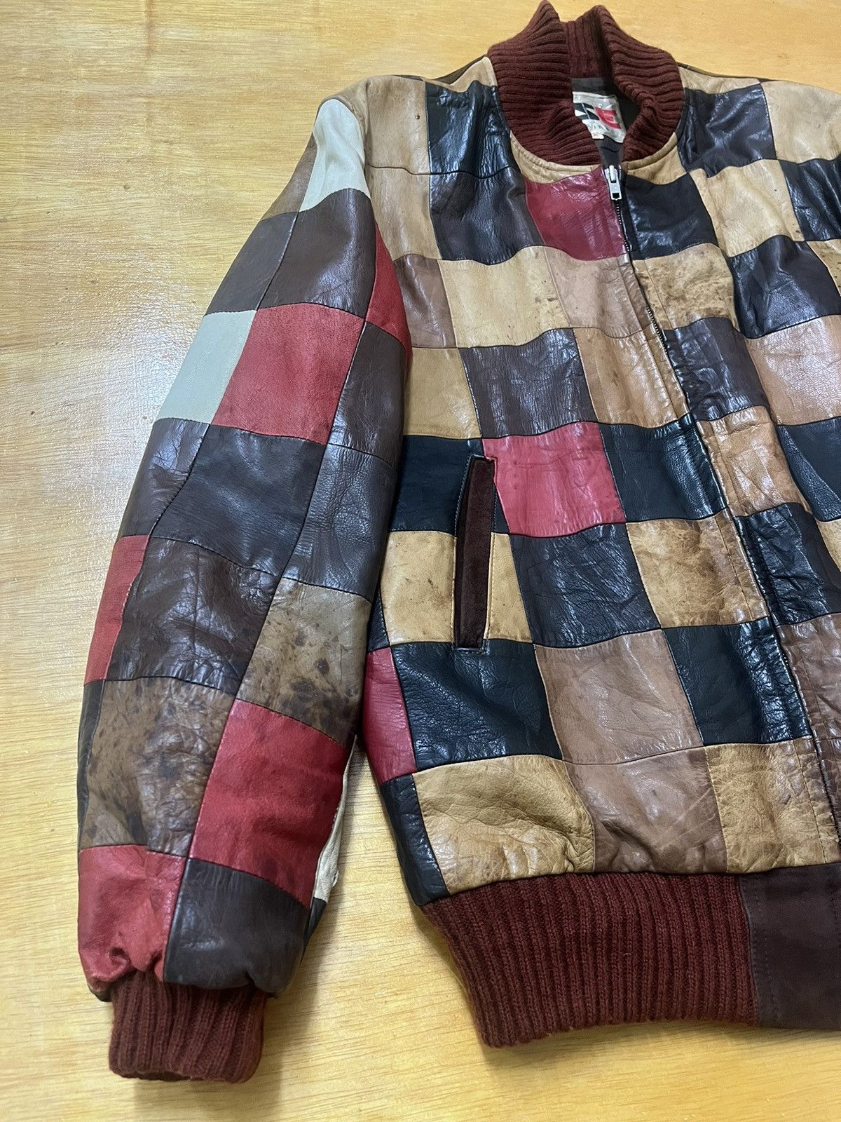 Vintage Vintage USE ORIGINAL Multicolour Patchwork Genuine Leather Size US M / EU 48-50 / 2 - 3 Thumbnail