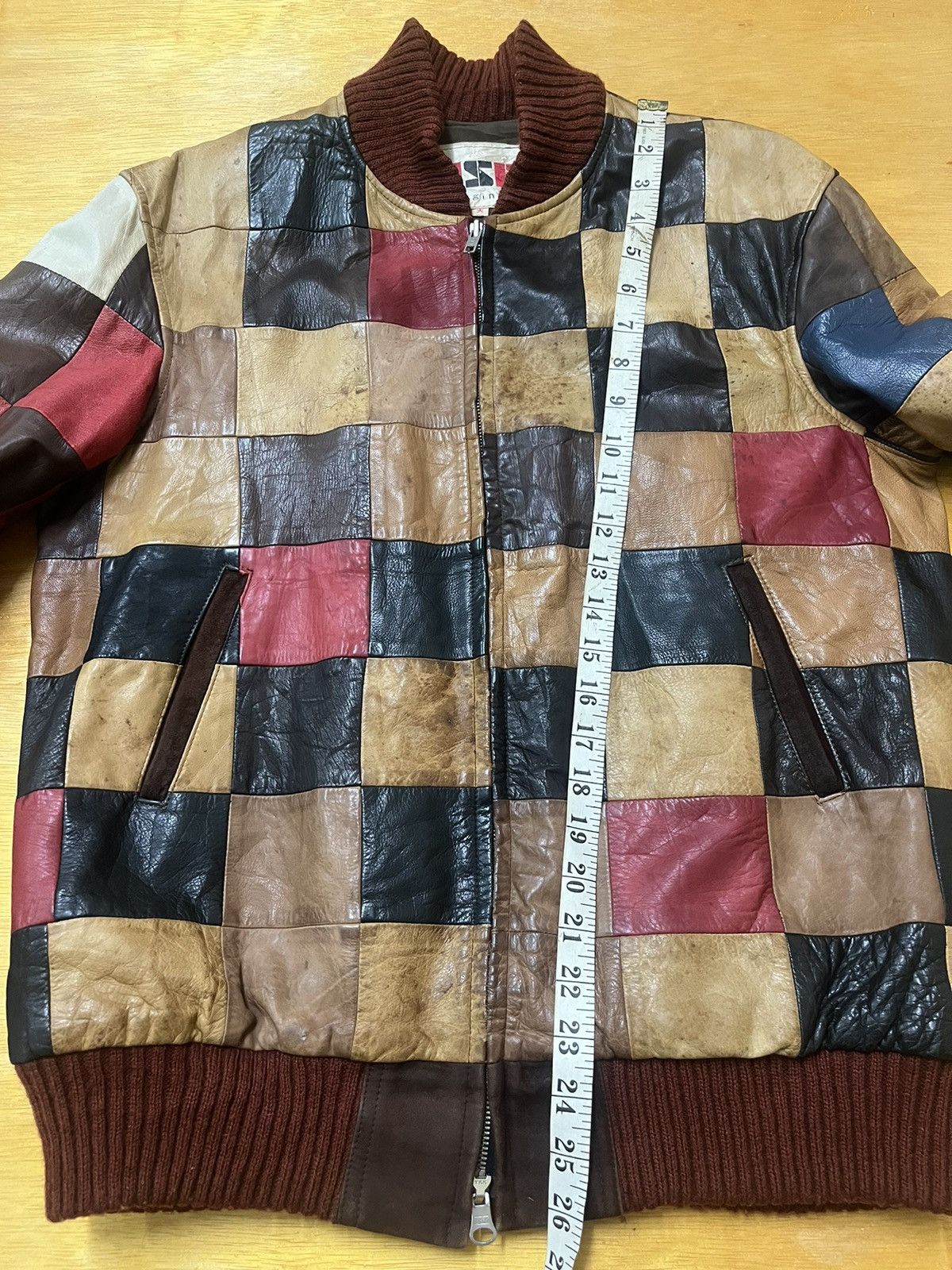 Vintage Vintage USE ORIGINAL Multicolour Patchwork Genuine Leather Size US M / EU 48-50 / 2 - 16 Thumbnail