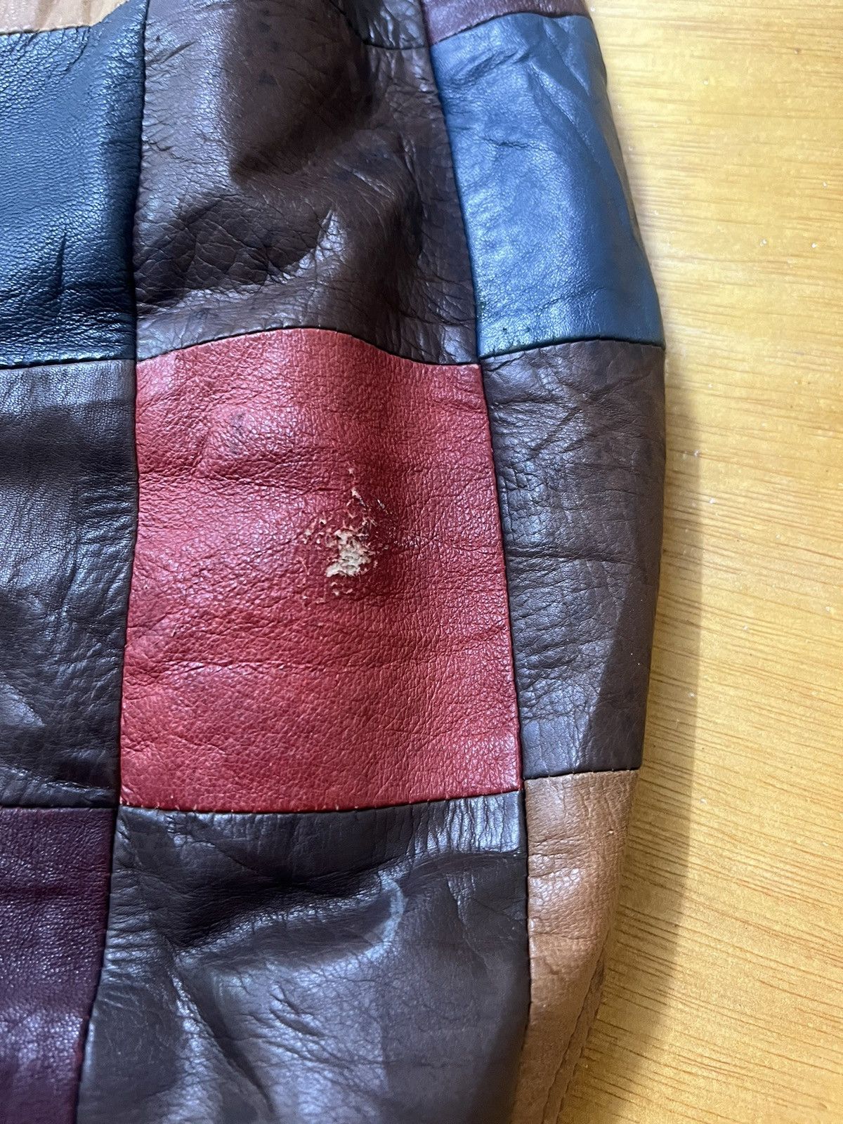 Vintage Vintage USE ORIGINAL Multicolour Patchwork Genuine Leather Size US M / EU 48-50 / 2 - 10 Thumbnail