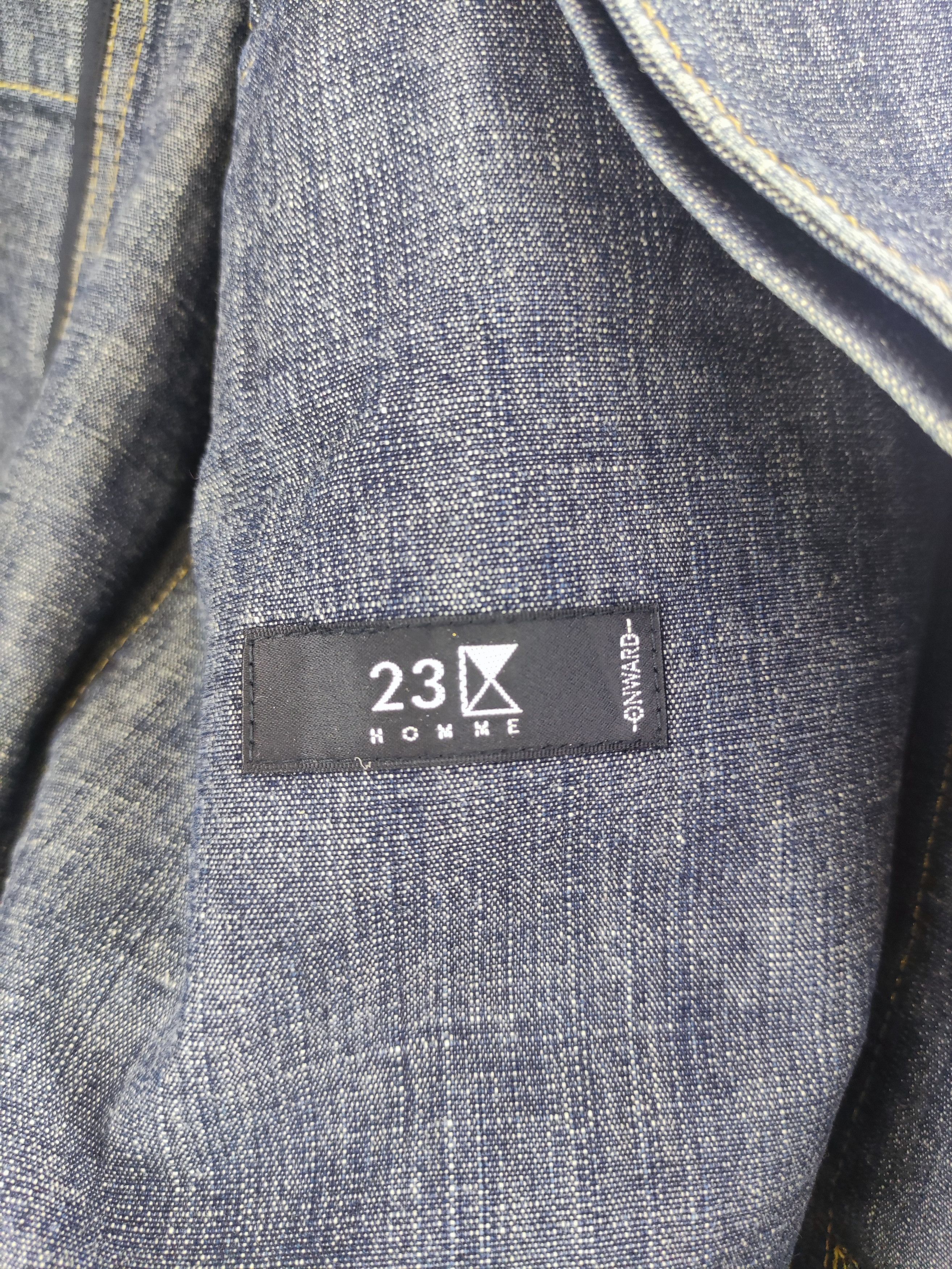 Other Vintage 23 Homme Denim Coat Button Up Jacket Size US L / EU 52-54 / 3 - 5 Thumbnail
