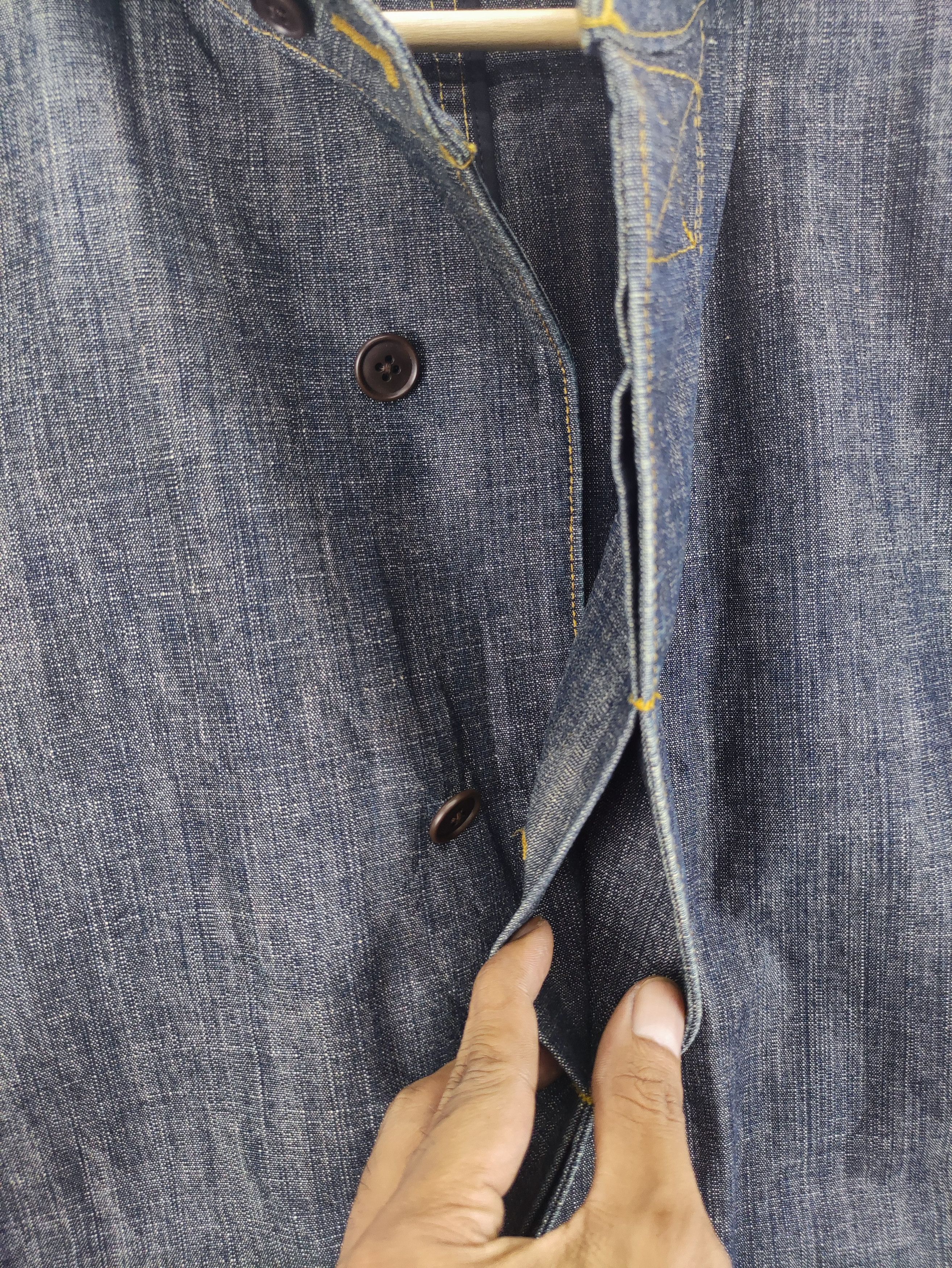 Other Vintage 23 Homme Denim Coat Button Up Jacket Size US L / EU 52-54 / 3 - 2 Thumbnail