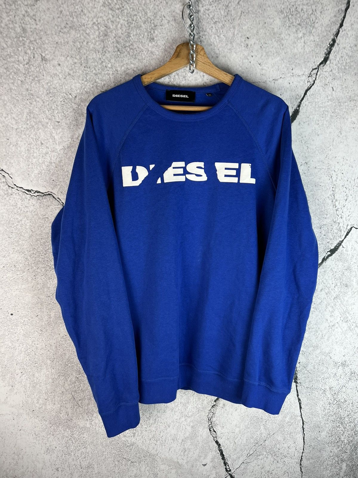 Diesel Diesel distressed logo sweatshirt Size US XL / EU 56 / 4 - 1 Thumbnail