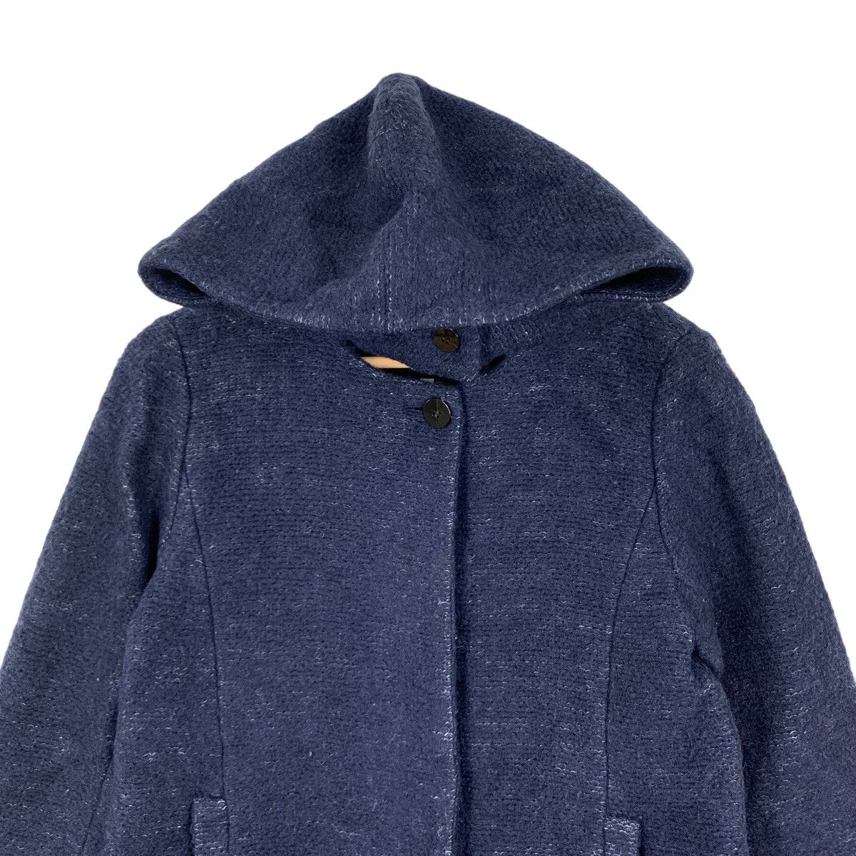 Vintage Vintage Designer Evex Bu Krizia Long Coat Hoodie Size US M / EU 48-50 / 2 - 2 Thumbnail