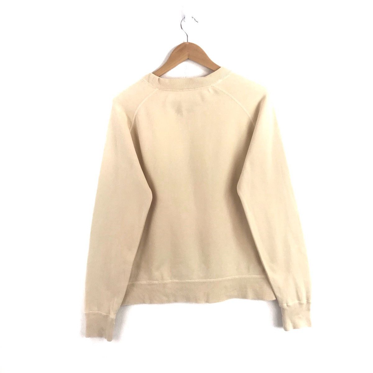 Disney × Mickey Mouse Mickey Mouse Big Logo Large Size Cream Colour Sweatshirt Size US L / EU 52-54 / 3 - 3 Thumbnail