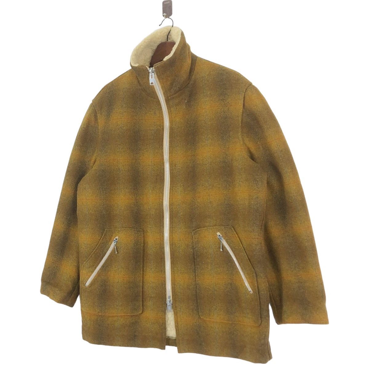 Pendleton VINTAGE 60S PENDLETON SHADOW TARTAN WOOL ZIPPER JACKET