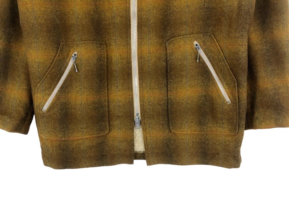 Pendleton VINTAGE 60S PENDLETON SHADOW TARTAN WOOL ZIPPER JACKET Size US L / EU 52-54 / 3 - 5 Thumbnail