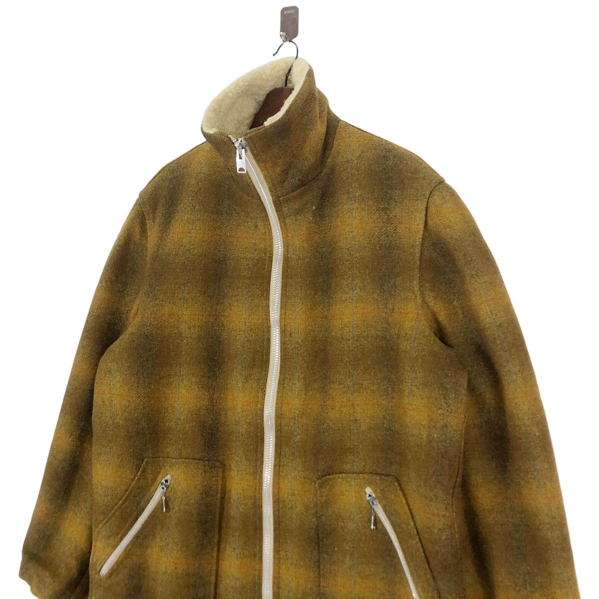 Pendleton VINTAGE 60S PENDLETON SHADOW TARTAN WOOL ZIPPER JACKET Size US L / EU 52-54 / 3 - 3 Thumbnail