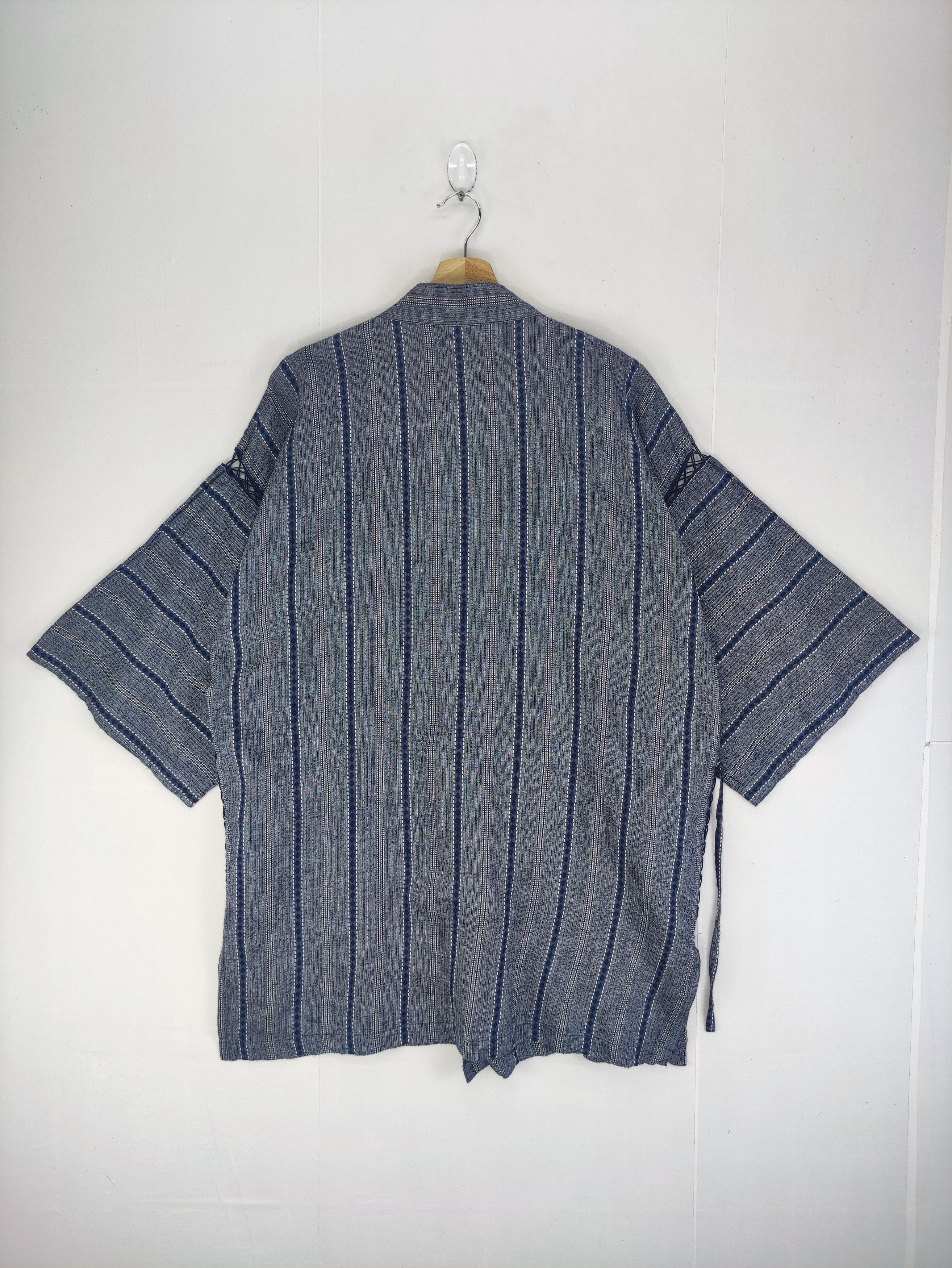 Komono Vintage kimono Cardigan Striped Weldon Size US XL / EU 56 / 4 - 6 Thumbnail