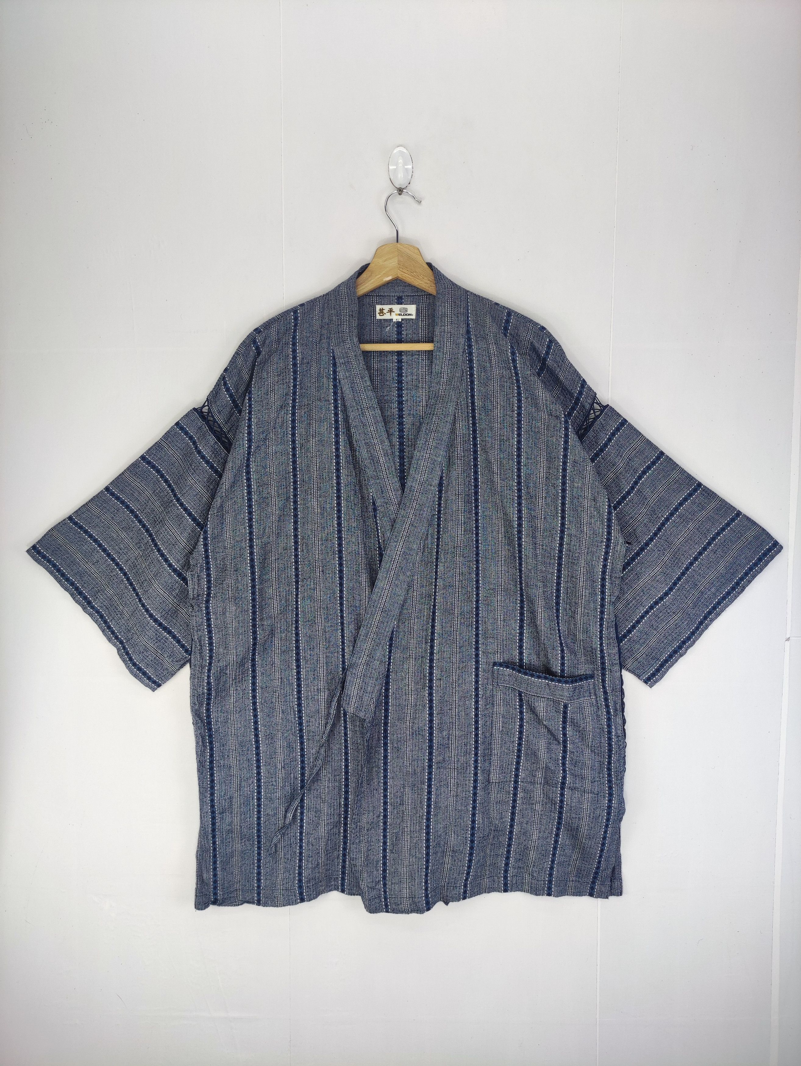 Komono Vintage kimono Cardigan Striped Weldon Size US XL / EU 56 / 4 - 1 Thumbnail