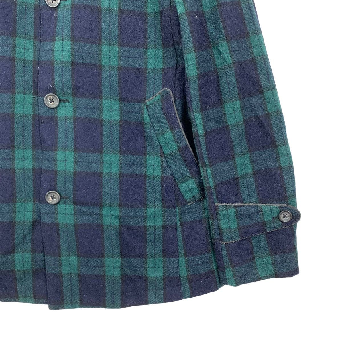 GRN × Japanese Brand Vintage Japanese Brand GRN Tartan Wool Button Jacket Size US L / EU 52-54 / 3 - 4 Thumbnail