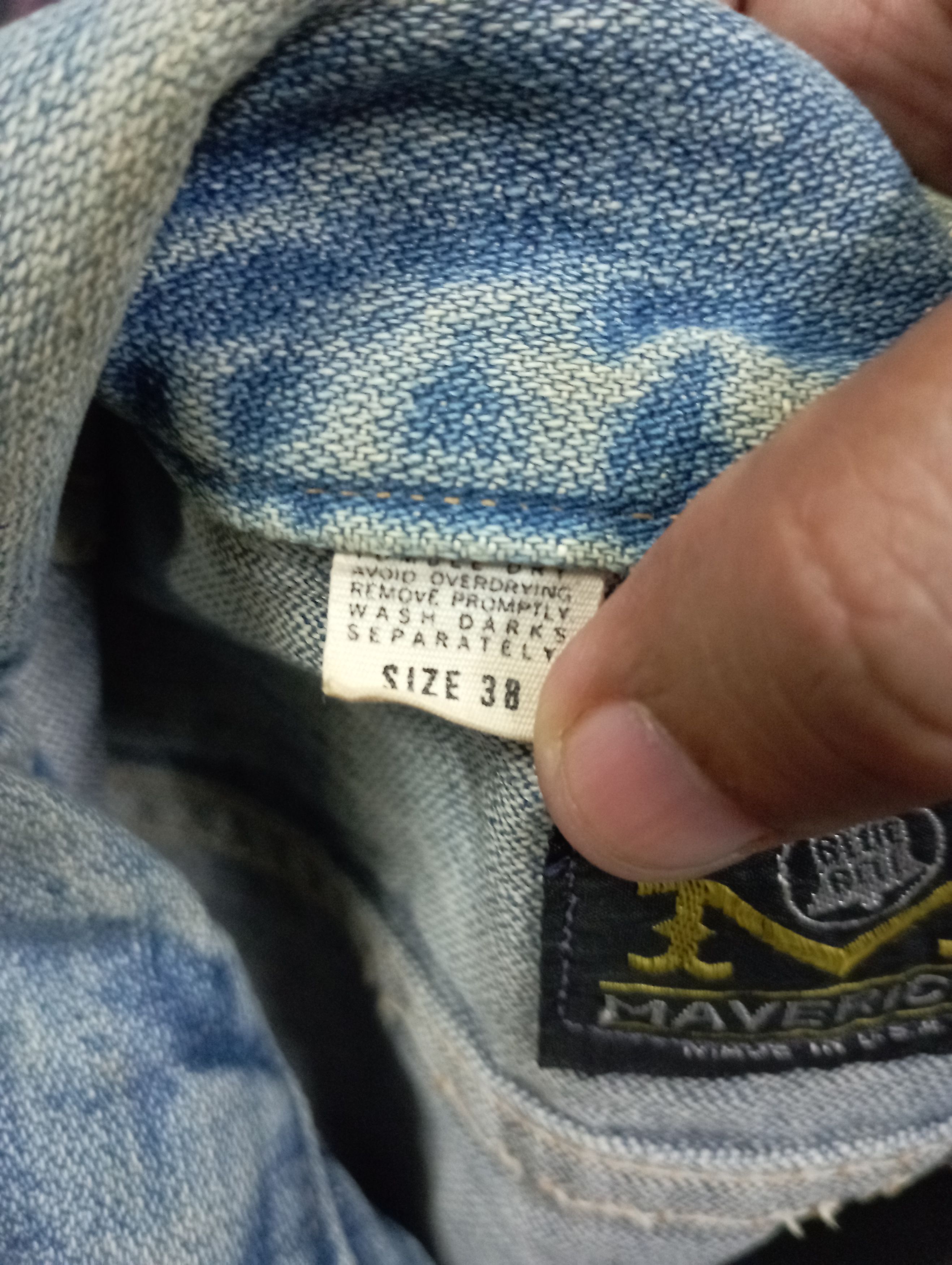 Wrangler Vintage Maverick Blue Bell Made InUSA Denim Trucker Jacket Size US S / EU 44-46 / 1 - 23 Thumbnail
