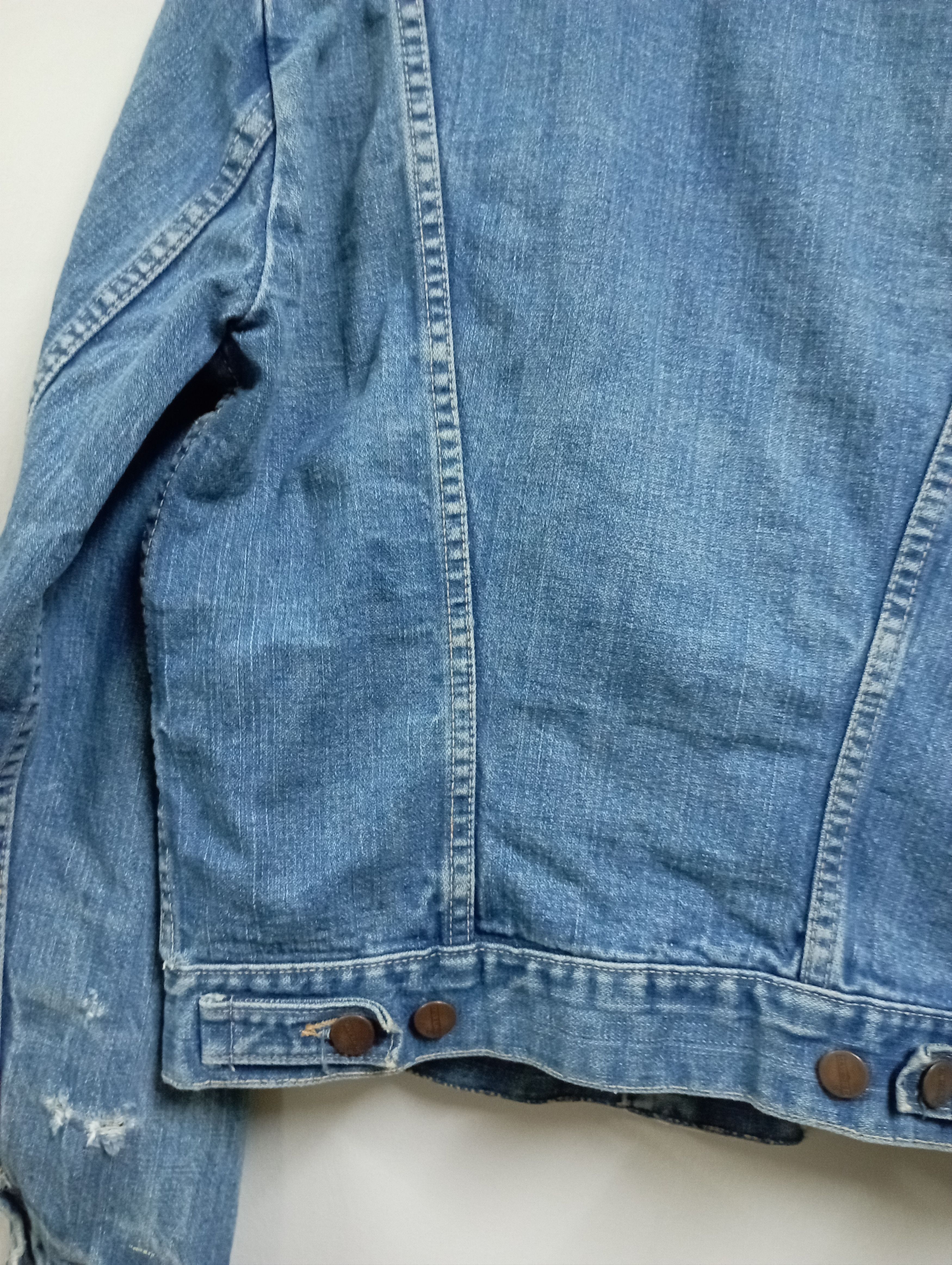 Wrangler Vintage Maverick Blue Bell Made InUSA Denim Trucker Jacket Size US S / EU 44-46 / 1 - 18 Thumbnail
