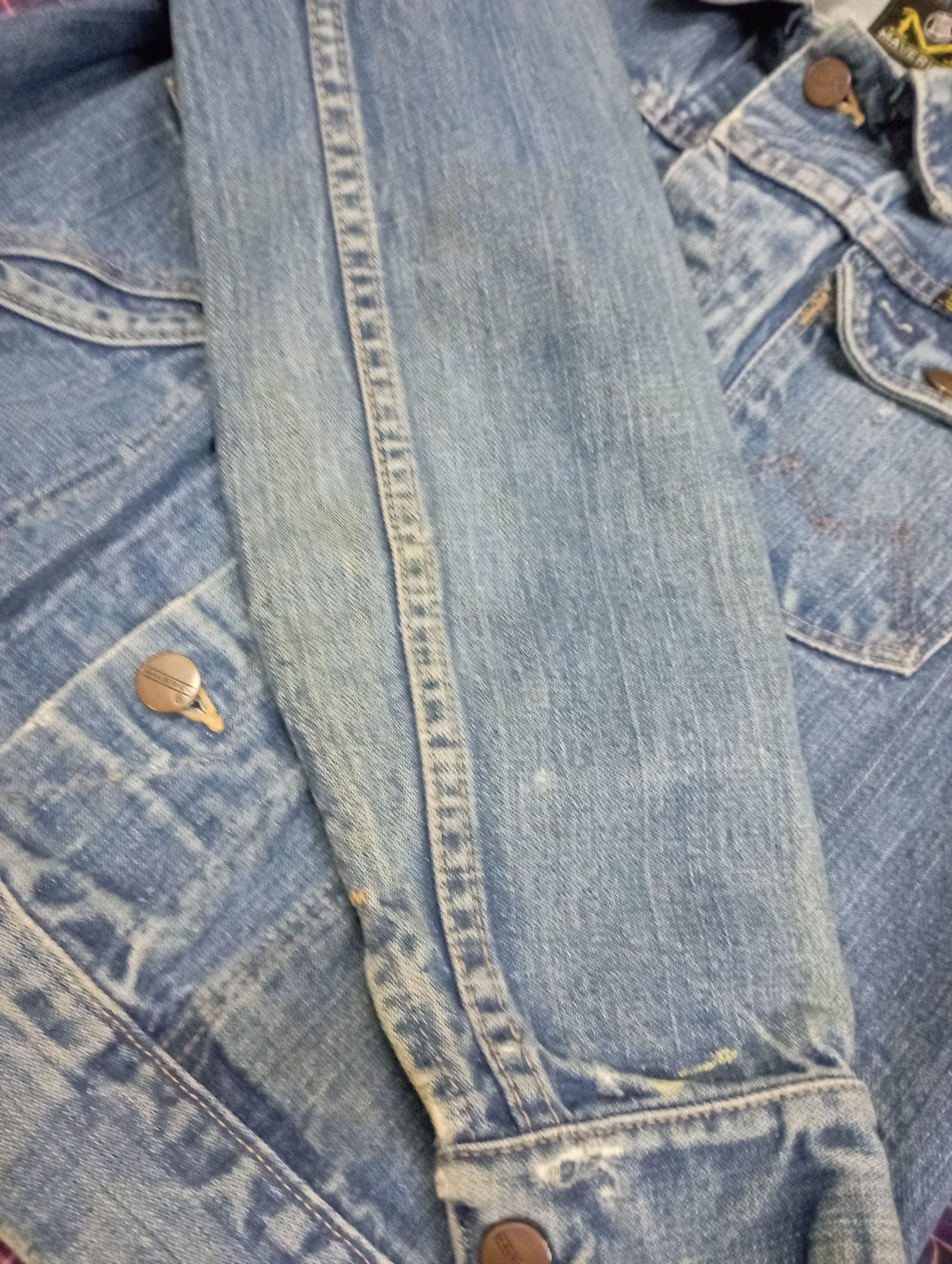 Wrangler Vintage Maverick Blue Bell Made InUSA Denim Trucker Jacket Size US S / EU 44-46 / 1 - 13 Thumbnail