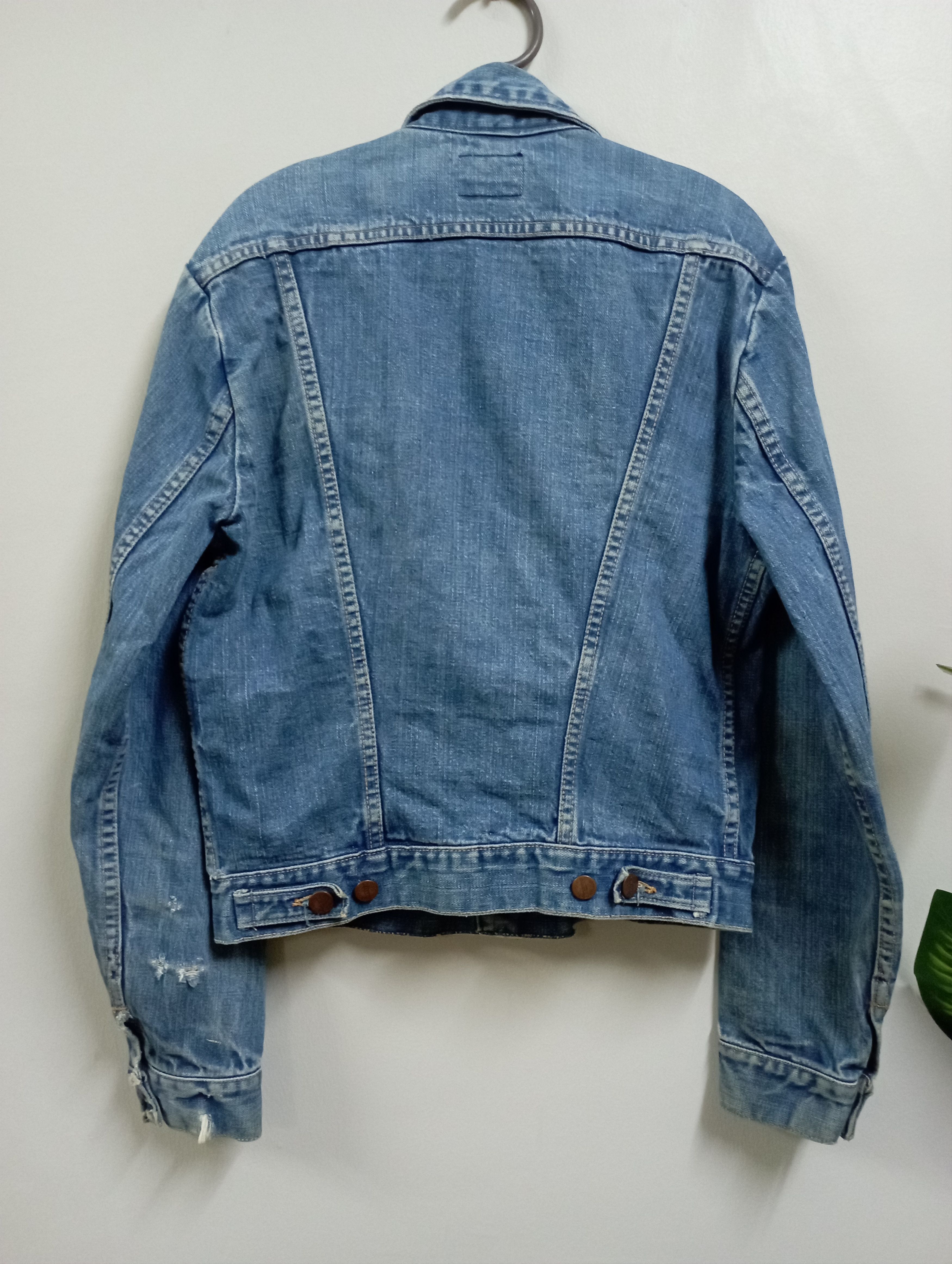 Wrangler Vintage Maverick Blue Bell Made InUSA Denim Trucker Jacket Size US S / EU 44-46 / 1 - 2 Thumbnail
