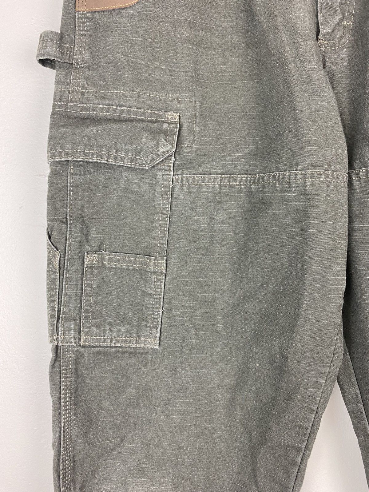 Vintage Vintage Wrangler Riggs Workwear Green Carpenter Double Knee Size US 34 / EU 50 - 4 Thumbnail
