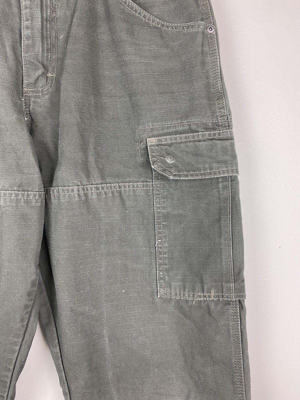 Vintage Vintage Wrangler Riggs Workwear Green Carpenter Double Knee Size US 34 / EU 50 - 5 Thumbnail