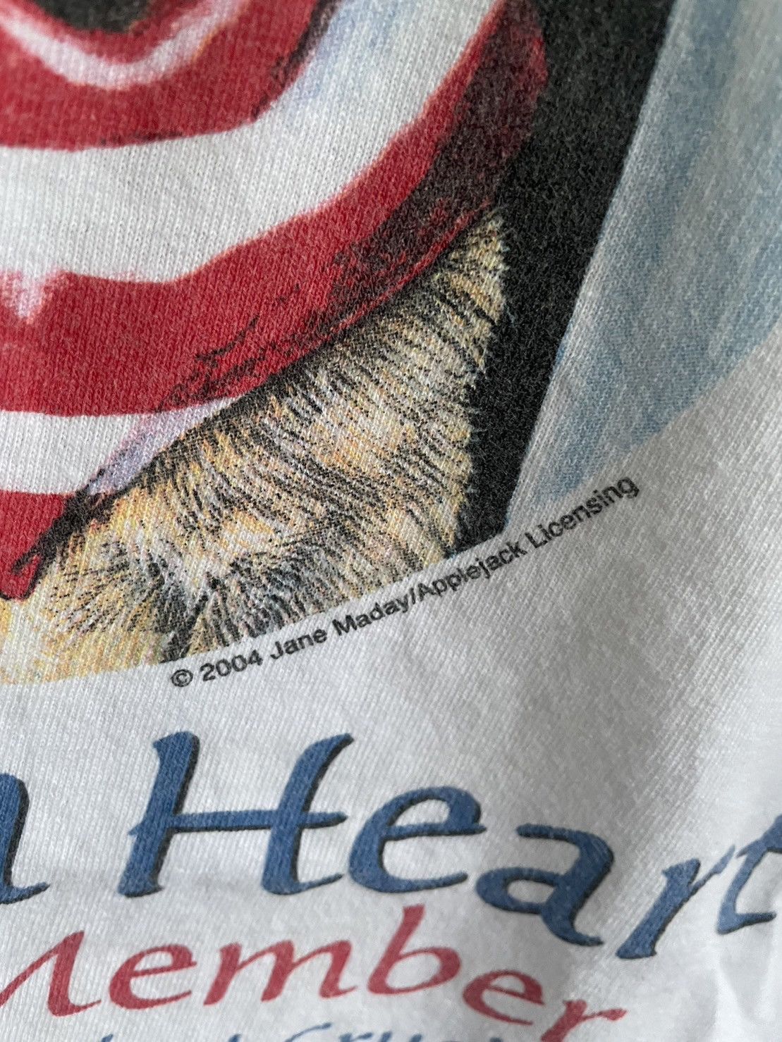 Gildan × Vintage Vintage Dog Have A Heart White T-Shirts Size US XL / EU 56 / 4 - 4 Thumbnail